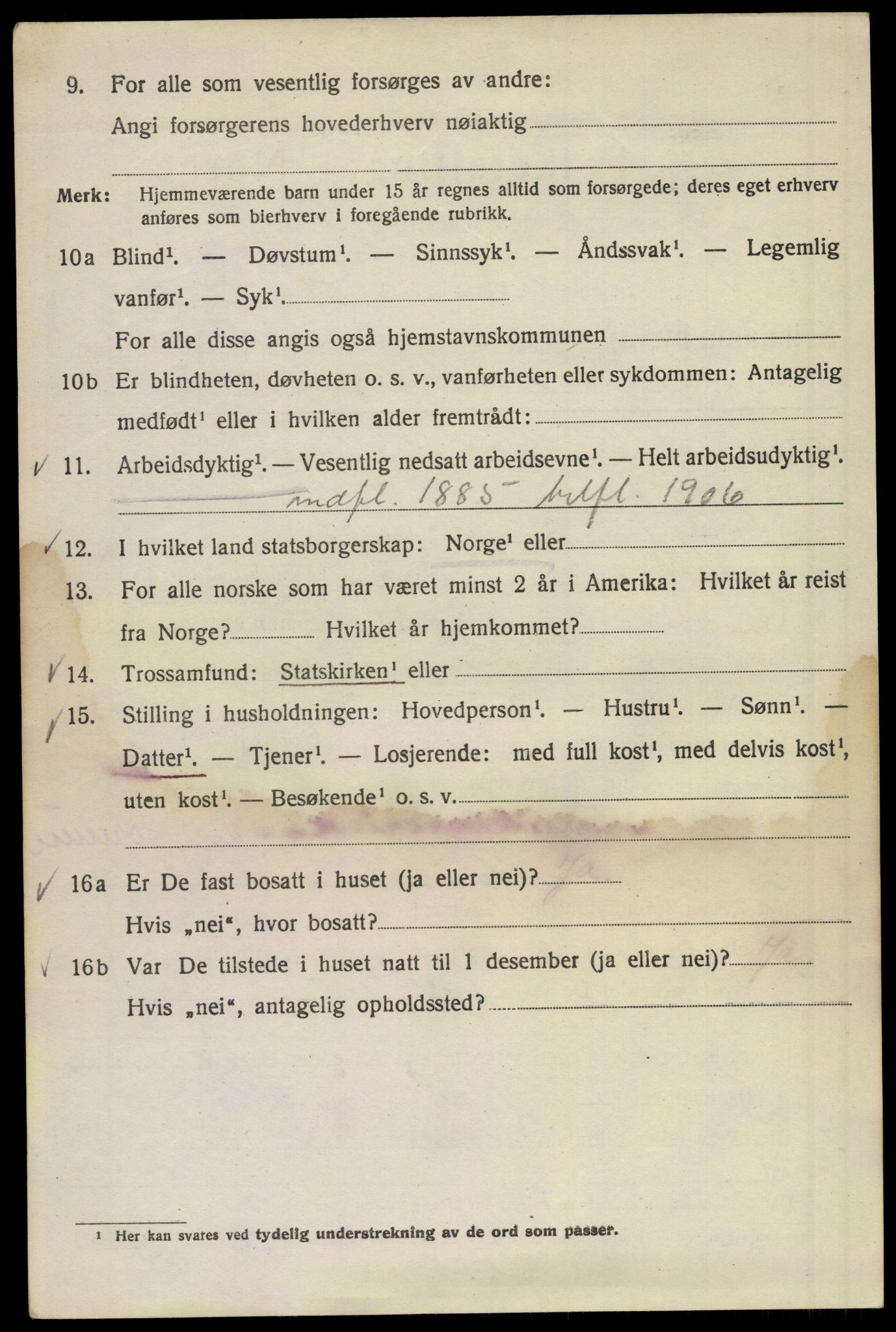 SAO, 1920 census for Kristiania, 1920, p. 366906