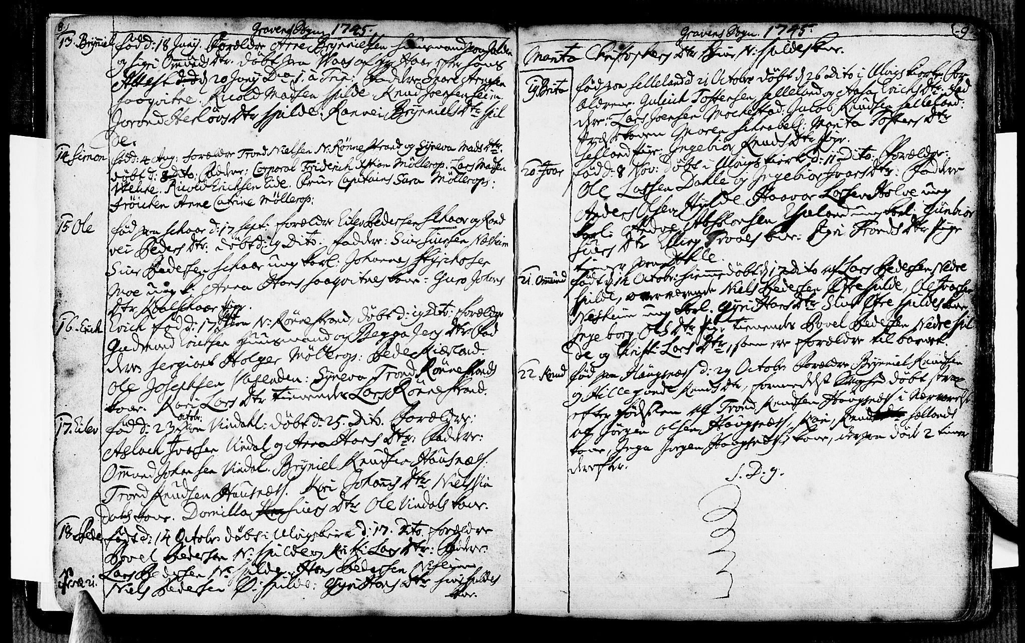 Ulvik sokneprestembete, AV/SAB-A-78801/H/Haa: Parish register (official) no. A 6, 1743-1761, p. 8-9