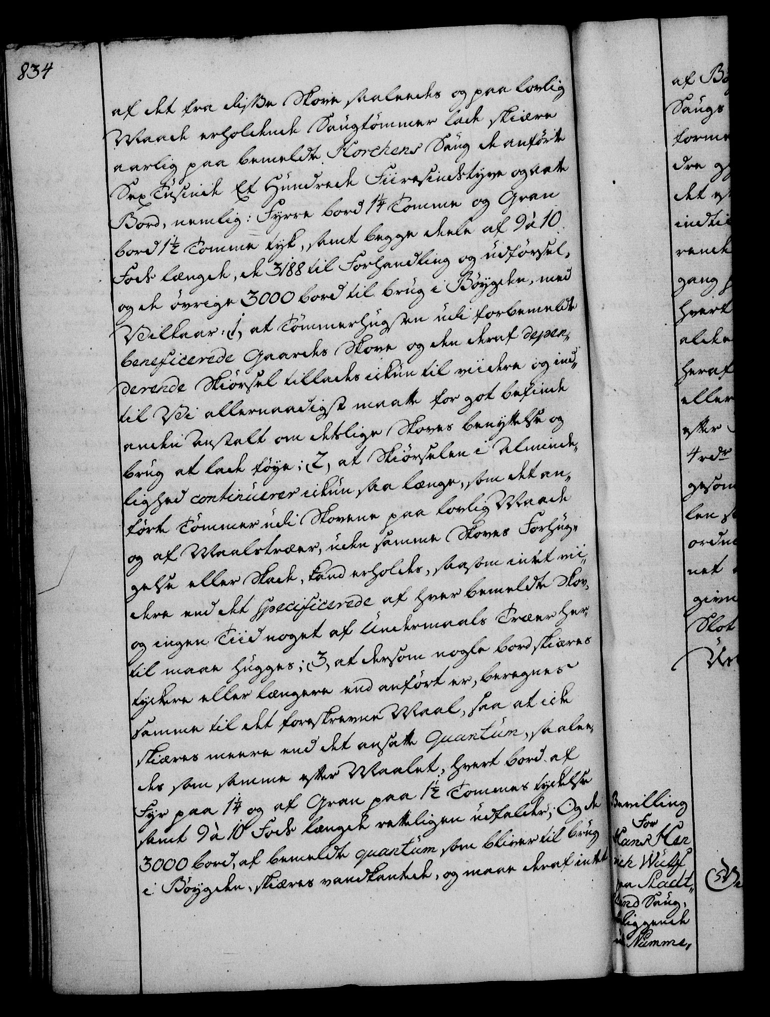 Rentekammeret, Kammerkanselliet, RA/EA-3111/G/Gg/Gga/L0006: Norsk ekspedisjonsprotokoll med register (merket RK 53.6), 1749-1759, p. 834