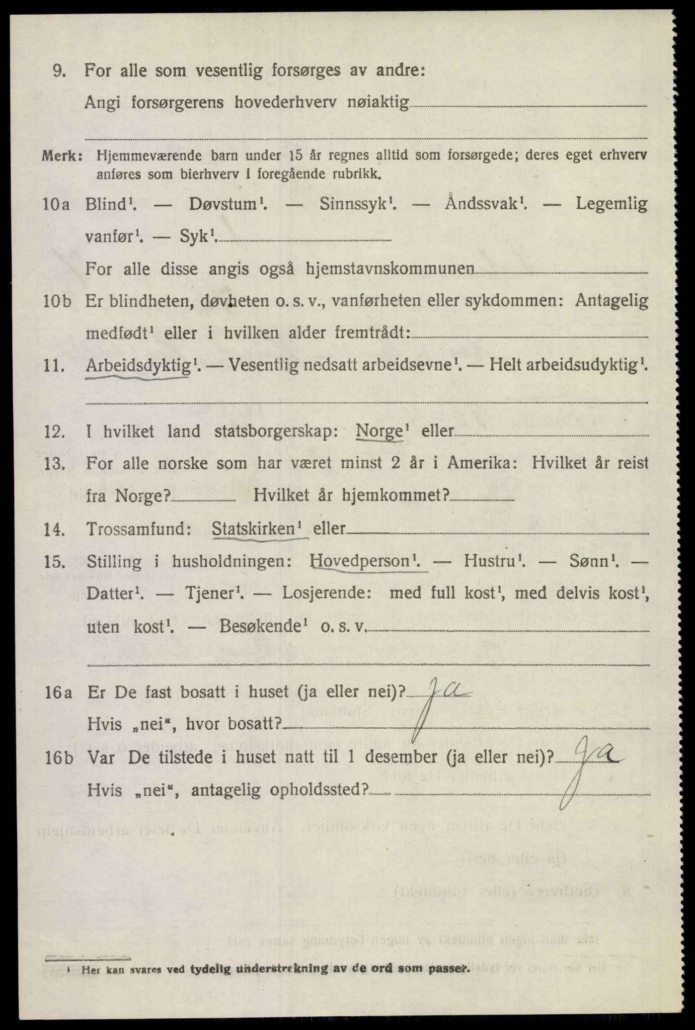 SAKO, 1920 census for Solum, 1920, p. 14065