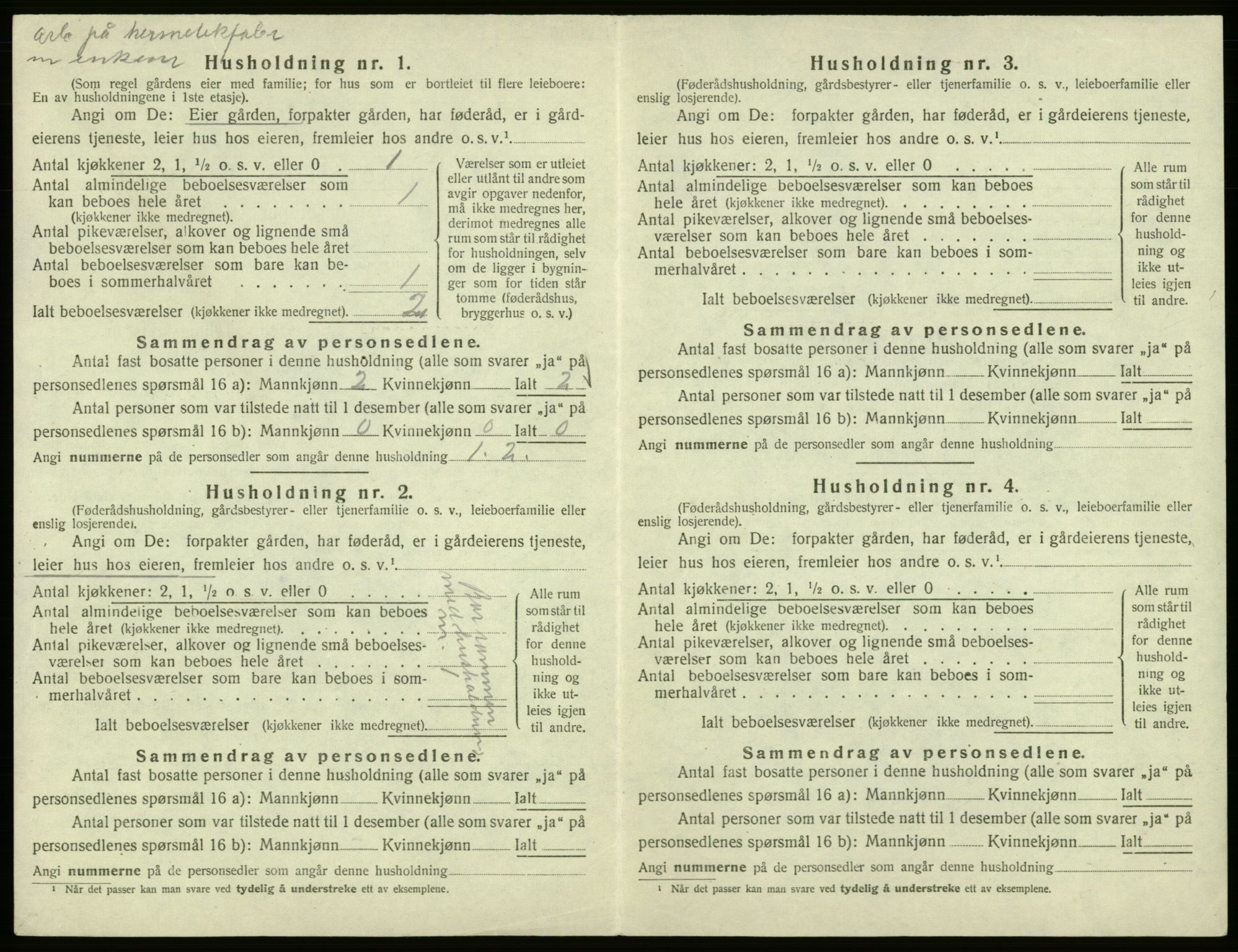 SAB, 1920 census for Hålandsdal, 1920, p. 56