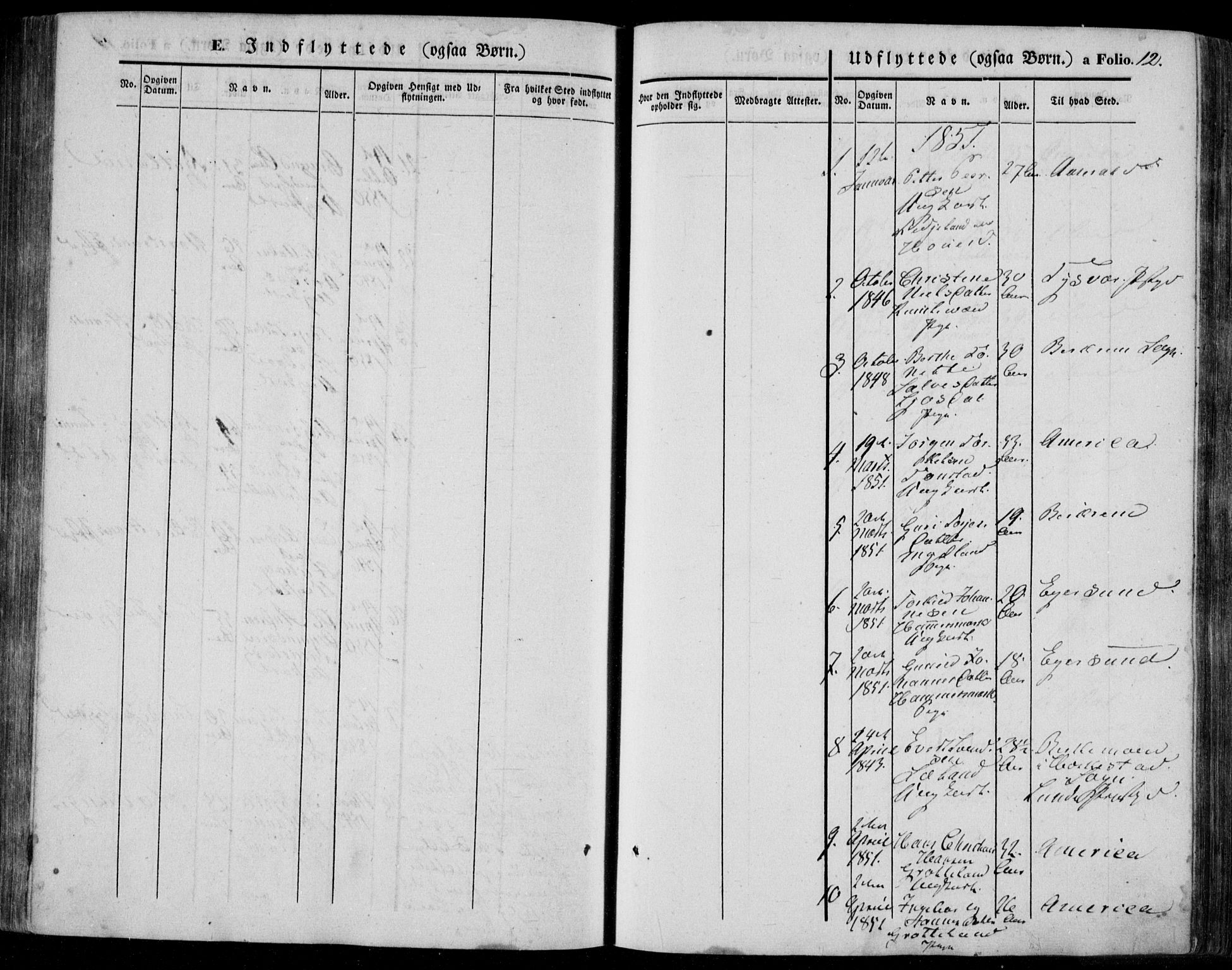 Bakke sokneprestkontor, SAK/1111-0002/F/Fa/Faa/L0005: Parish register (official) no. A 5, 1847-1855, p. 12