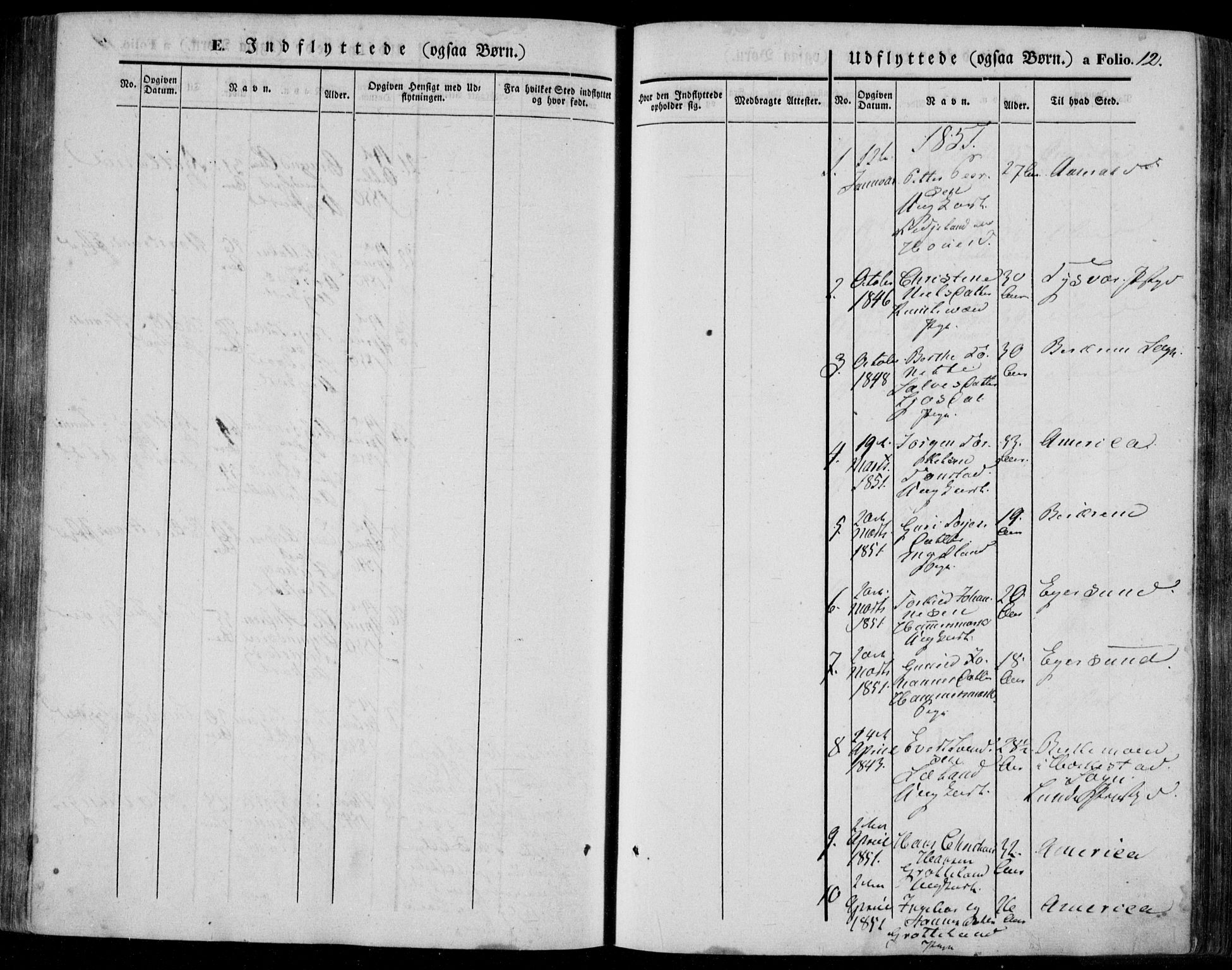 Bakke sokneprestkontor, AV/SAK-1111-0002/F/Fa/Faa/L0005: Parish register (official) no. A 5, 1847-1855, p. 12