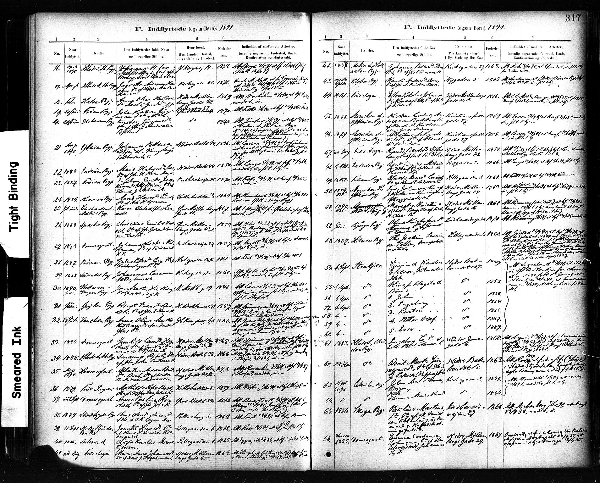 Ministerialprotokoller, klokkerbøker og fødselsregistre - Sør-Trøndelag, SAT/A-1456/604/L0189: Parish register (official) no. 604A10, 1878-1892, p. 317