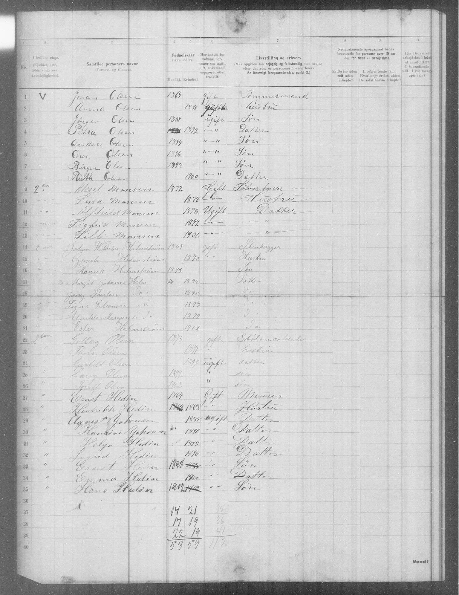 OBA, Municipal Census 1902 for Kristiania, 1902, p. 7629