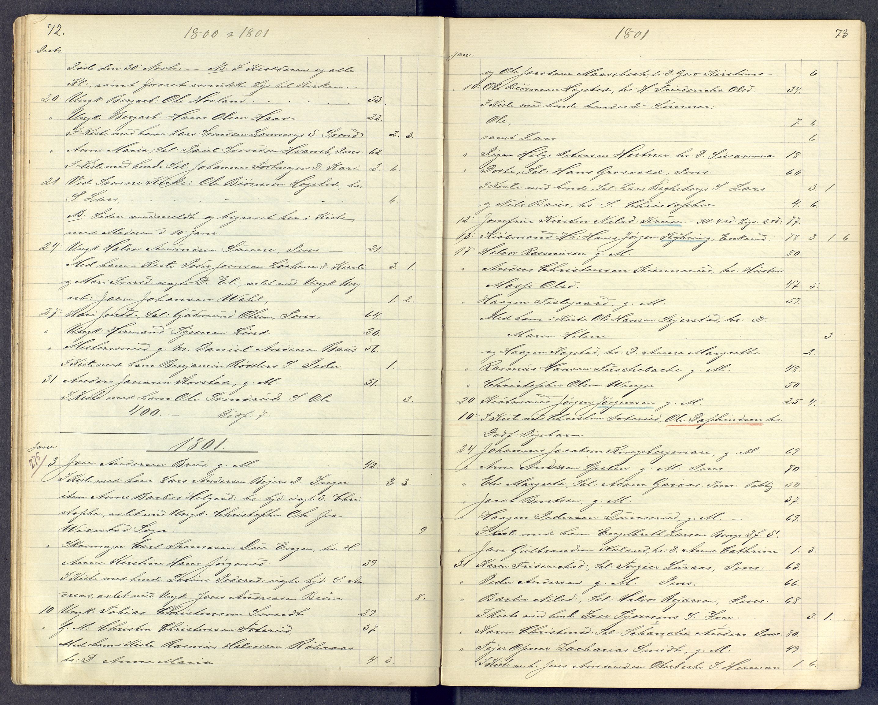 Kongsberg kirkebøker, SAKO/A-22/G/Ga/L0000d: Parish register (copy) no. 0d, 1795-1816, p. 72-73