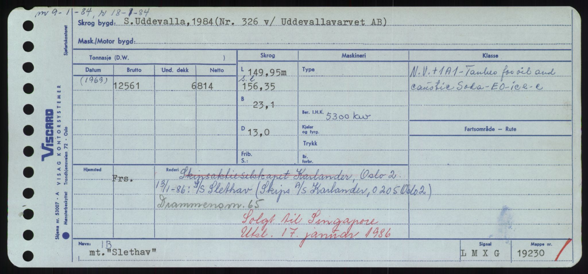 Sjøfartsdirektoratet med forløpere, Skipsmålingen, RA/S-1627/H/Hd/L0034: Fartøy, Sk-Slå, p. 423