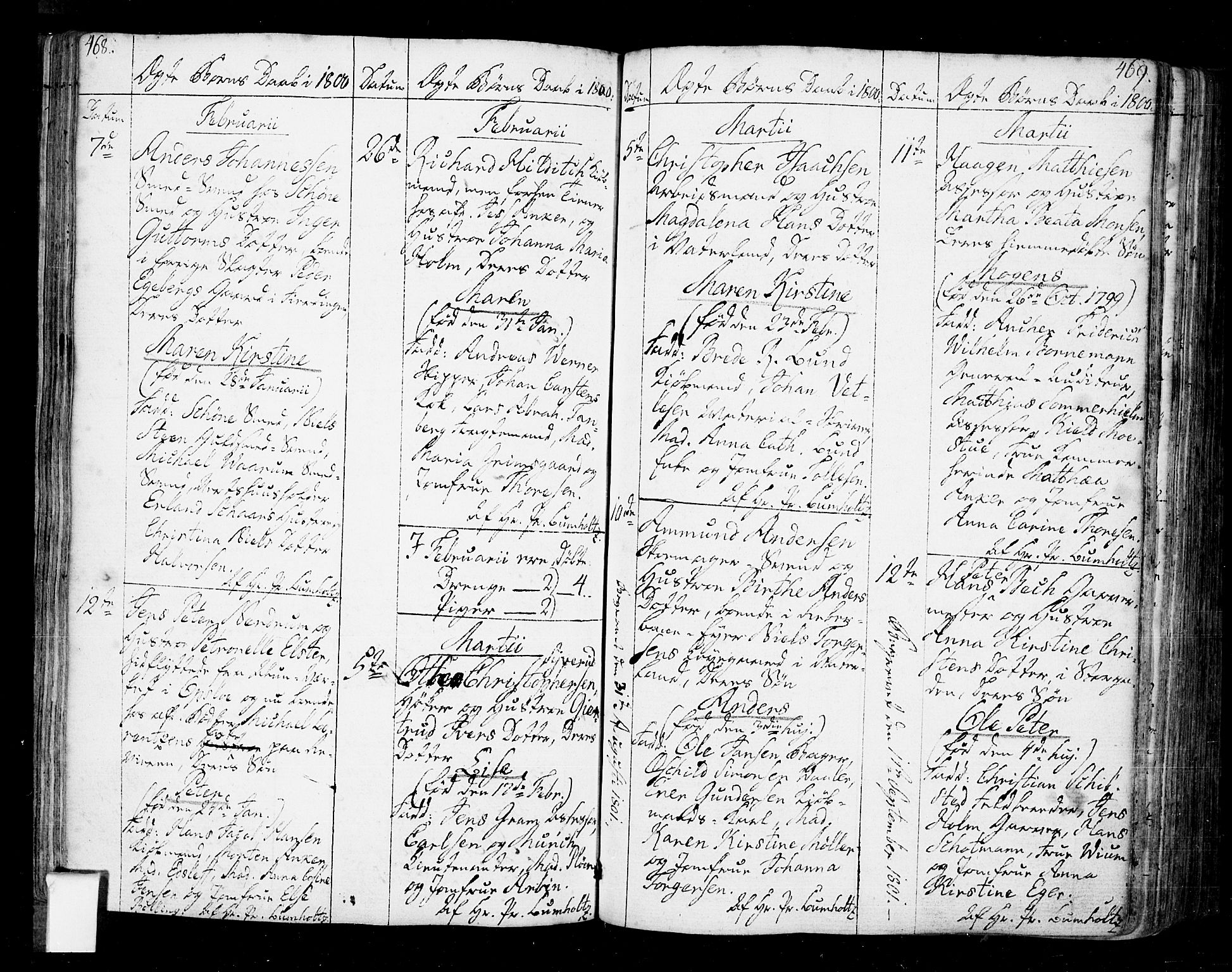 Oslo domkirke Kirkebøker, SAO/A-10752/F/Fa/L0005: Parish register (official) no. 5, 1787-1806, p. 468-469