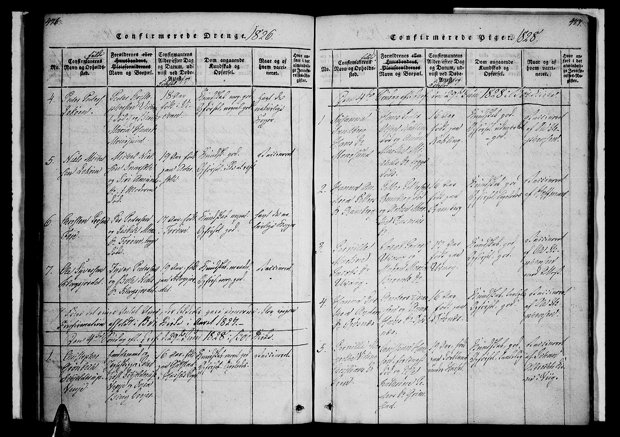 Ministerialprotokoller, klokkerbøker og fødselsregistre - Nordland, SAT/A-1459/891/L1298: Parish register (official) no. 891A03, 1820-1840, p. 476-477