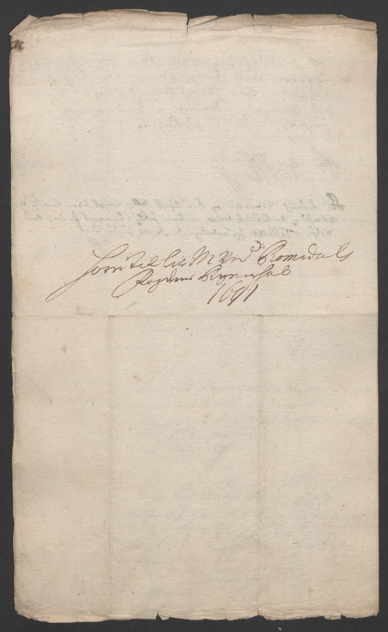 Rentekammeret inntil 1814, Reviderte regnskaper, Fogderegnskap, AV/RA-EA-4092/R55/L3649: Fogderegnskap Romsdal, 1690-1691, p. 329