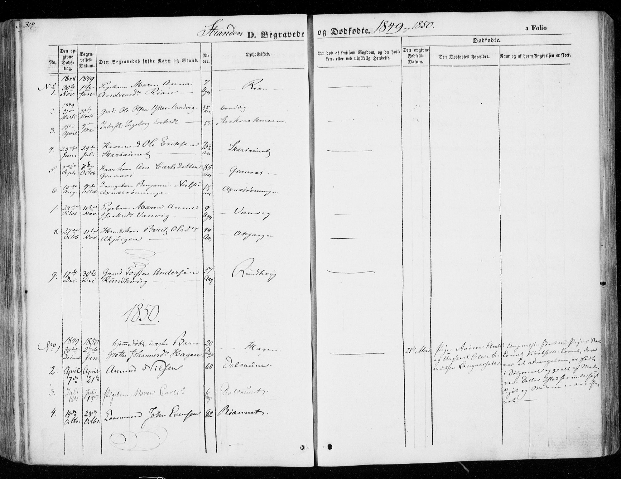 Ministerialprotokoller, klokkerbøker og fødselsregistre - Nord-Trøndelag, SAT/A-1458/701/L0007: Parish register (official) no. 701A07 /2, 1842-1854, p. 314
