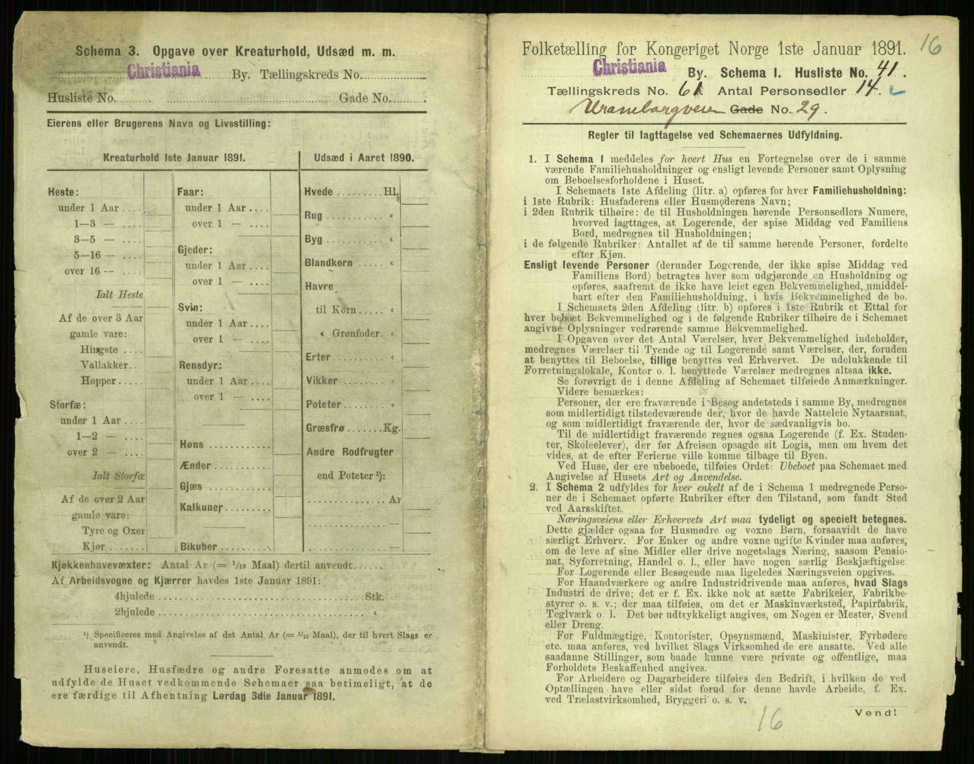 RA, 1891 census for 0301 Kristiania, 1891, p. 32401