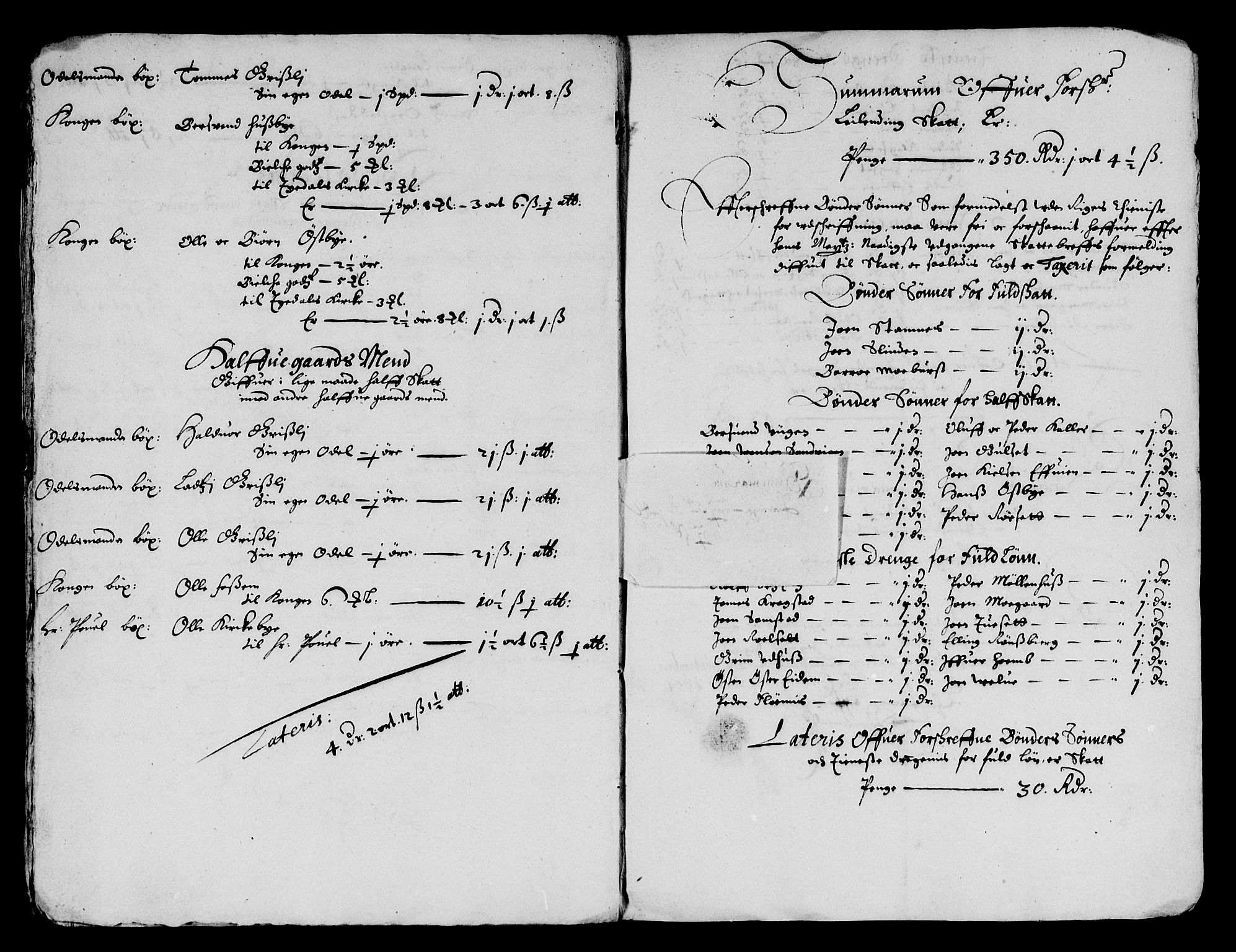 Rentekammeret inntil 1814, Reviderte regnskaper, Lensregnskaper, AV/RA-EA-5023/R/Rb/Rbw/L0117: Trondheim len, 1654