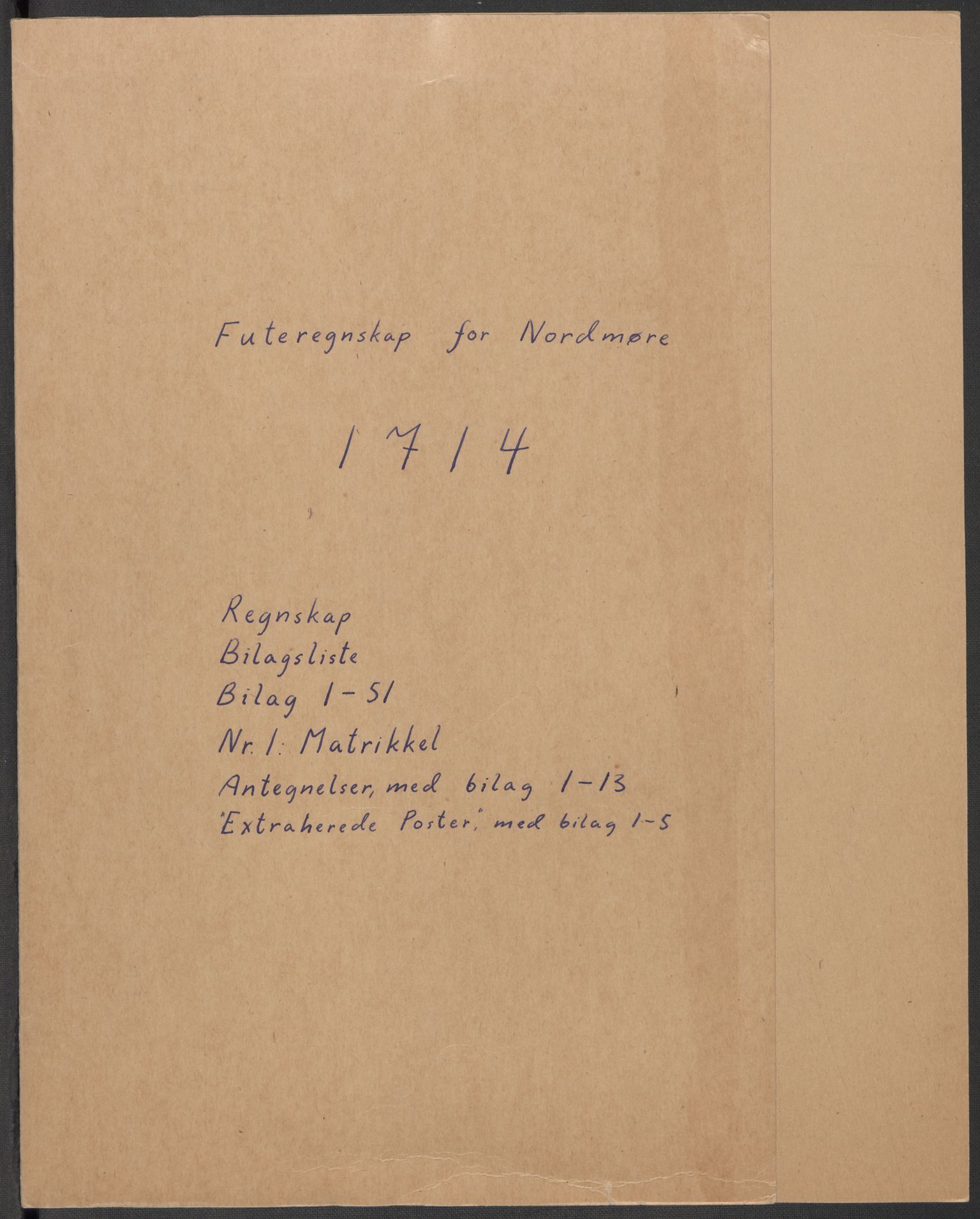 Rentekammeret inntil 1814, Reviderte regnskaper, Fogderegnskap, RA/EA-4092/R56/L3748: Fogderegnskap Nordmøre, 1714-1715, p. 2