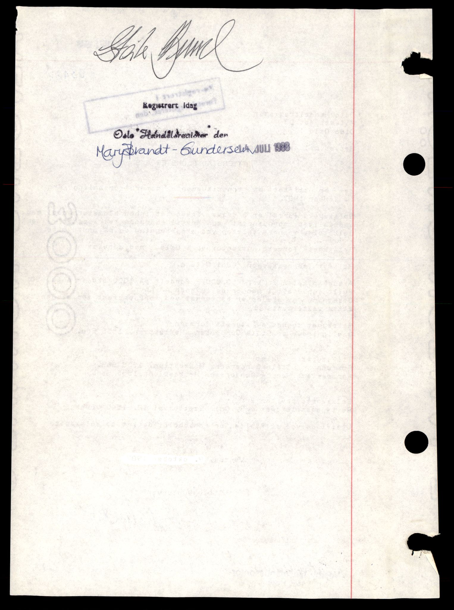 Oslo byfogd, Handelsregisteret, SAT/A-10867/G/Gb/Gba/L0084: Aksjeselskap, Ett-Eø, 1944-1990