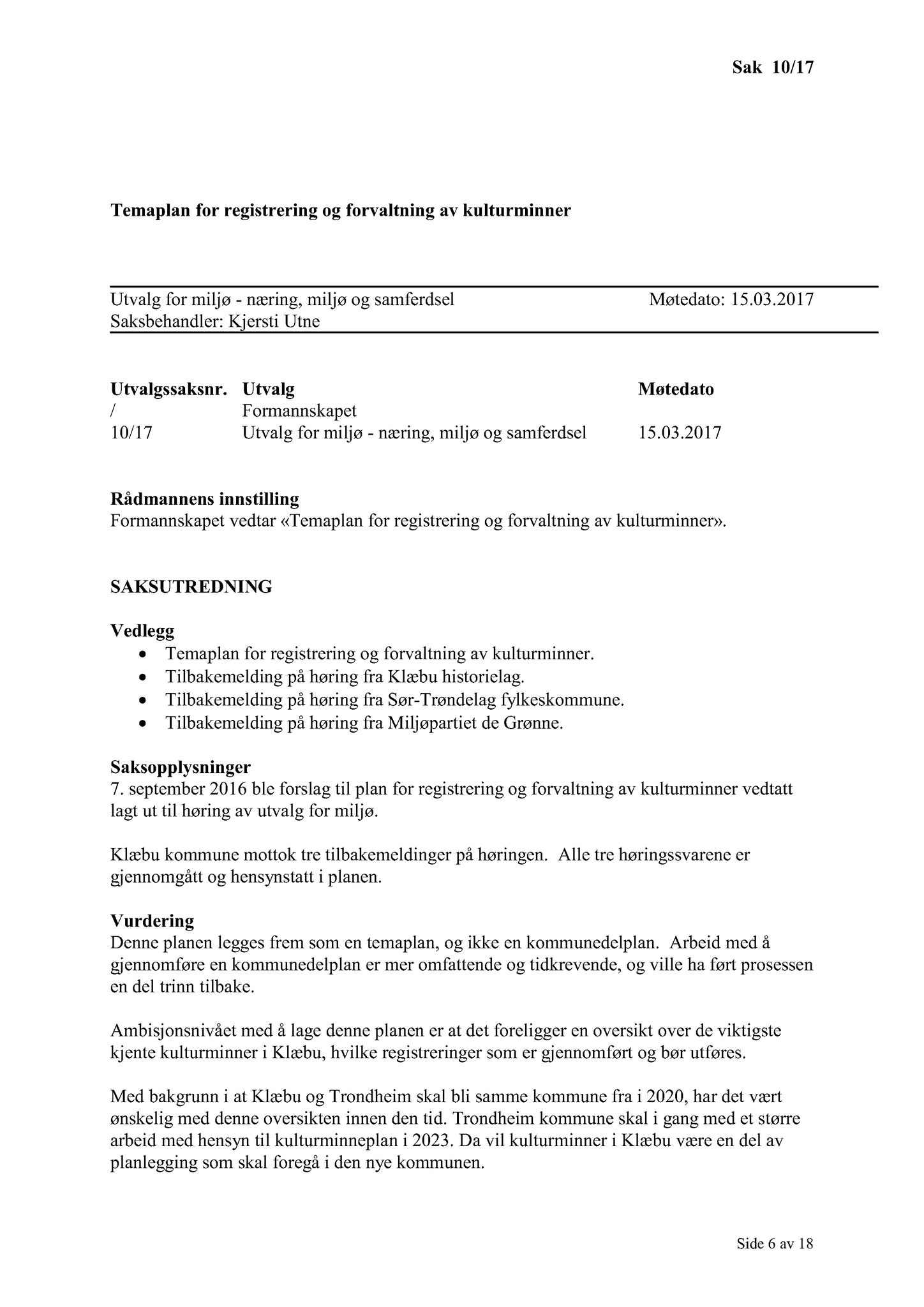 Klæbu Kommune, TRKO/KK/06-UM/L004: Utvalg for miljø - Møtedokumenter 2017, 2017, p. 319