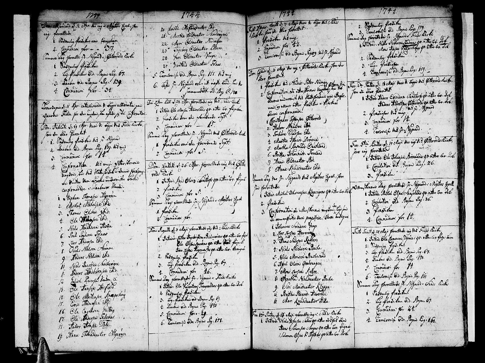 Sund sokneprestembete, AV/SAB-A-99930: Parish register (official) no. A 3, 1740-1769