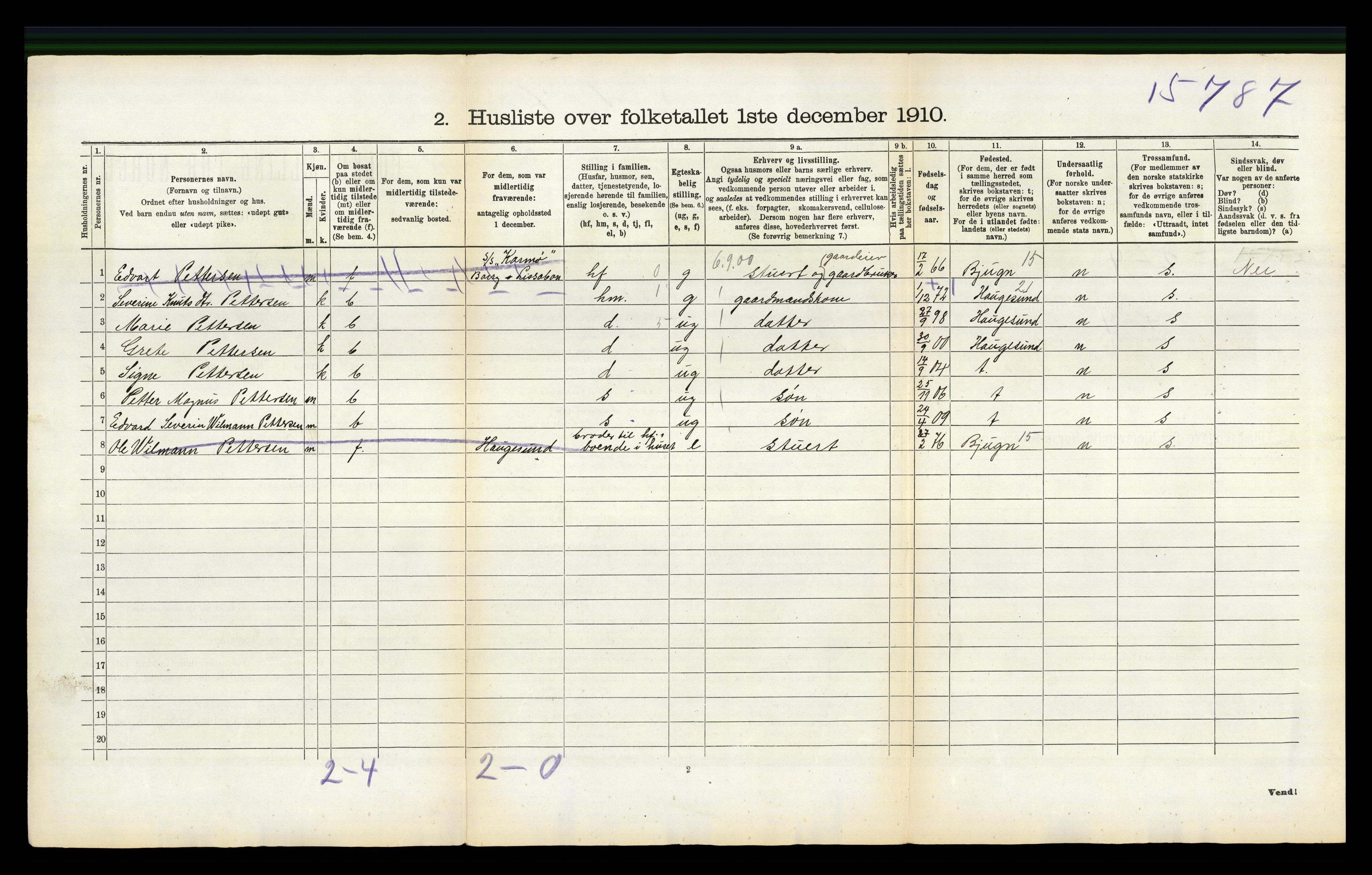 RA, 1910 census for Skåre, 1910, p. 71