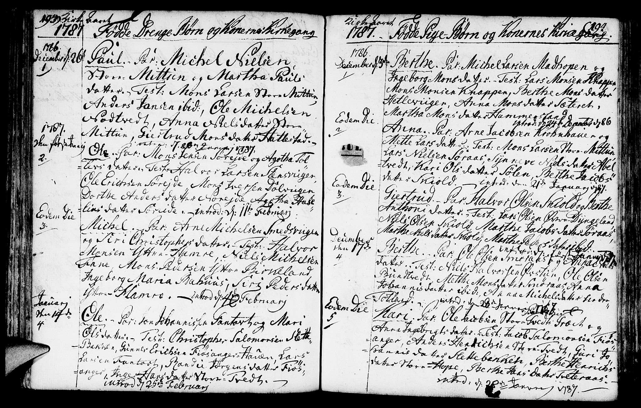 Fana Sokneprestembete, AV/SAB-A-75101/H/Haa/Haaa/L0005: Parish register (official) no. A 5, 1773-1799, p. 193-194