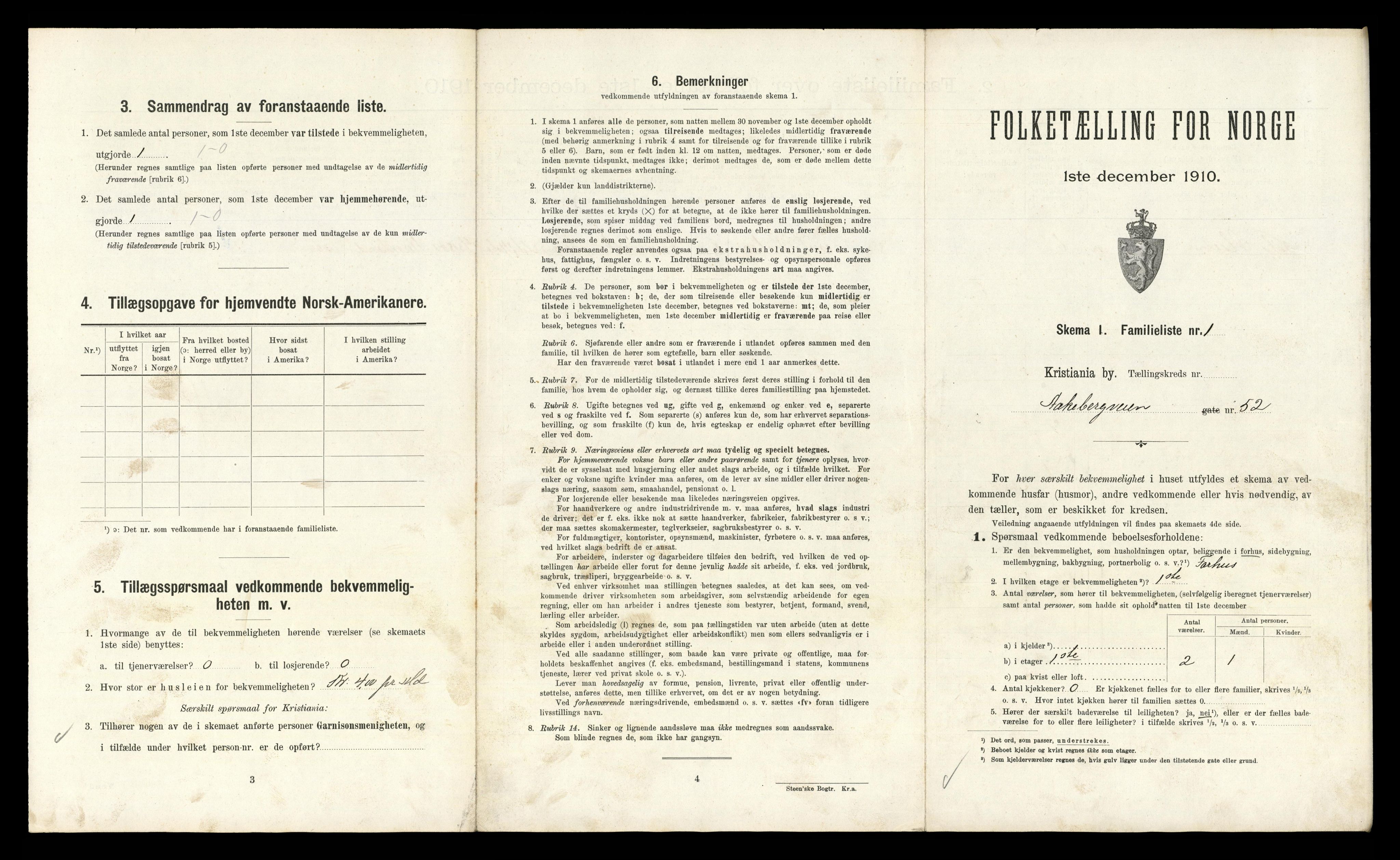 RA, 1910 census for Kristiania, 1910, p. 1153