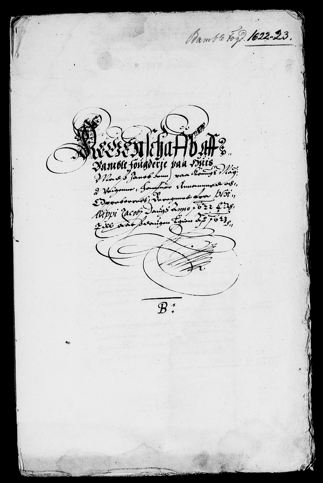 Rentekammeret inntil 1814, Reviderte regnskaper, Lensregnskaper, RA/EA-5023/R/Rb/Rbp/L0007: Bratsberg len, 1621-1623