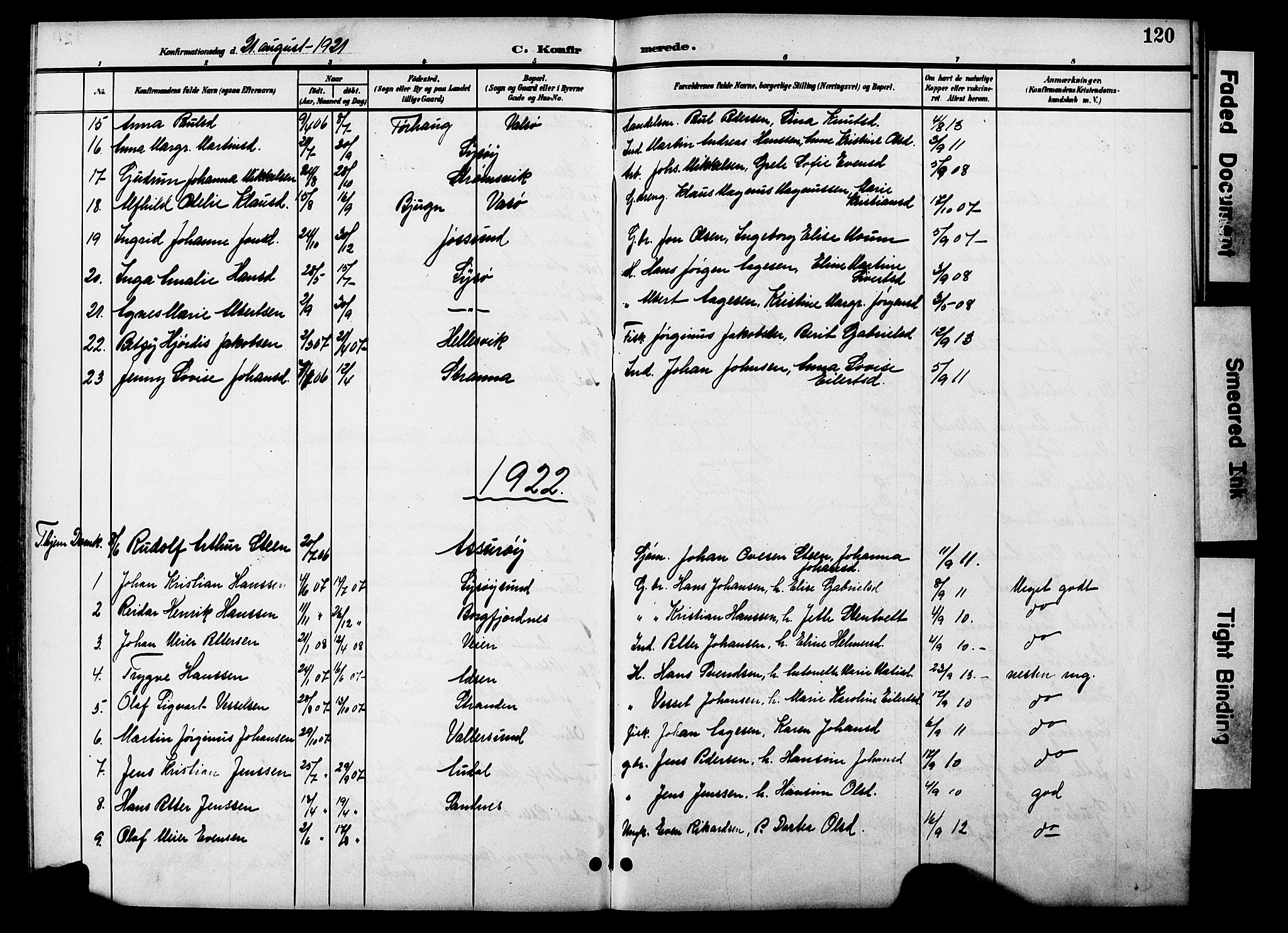 Ministerialprotokoller, klokkerbøker og fødselsregistre - Sør-Trøndelag, SAT/A-1456/654/L0666: Parish register (copy) no. 654C02, 1901-1925, p. 120