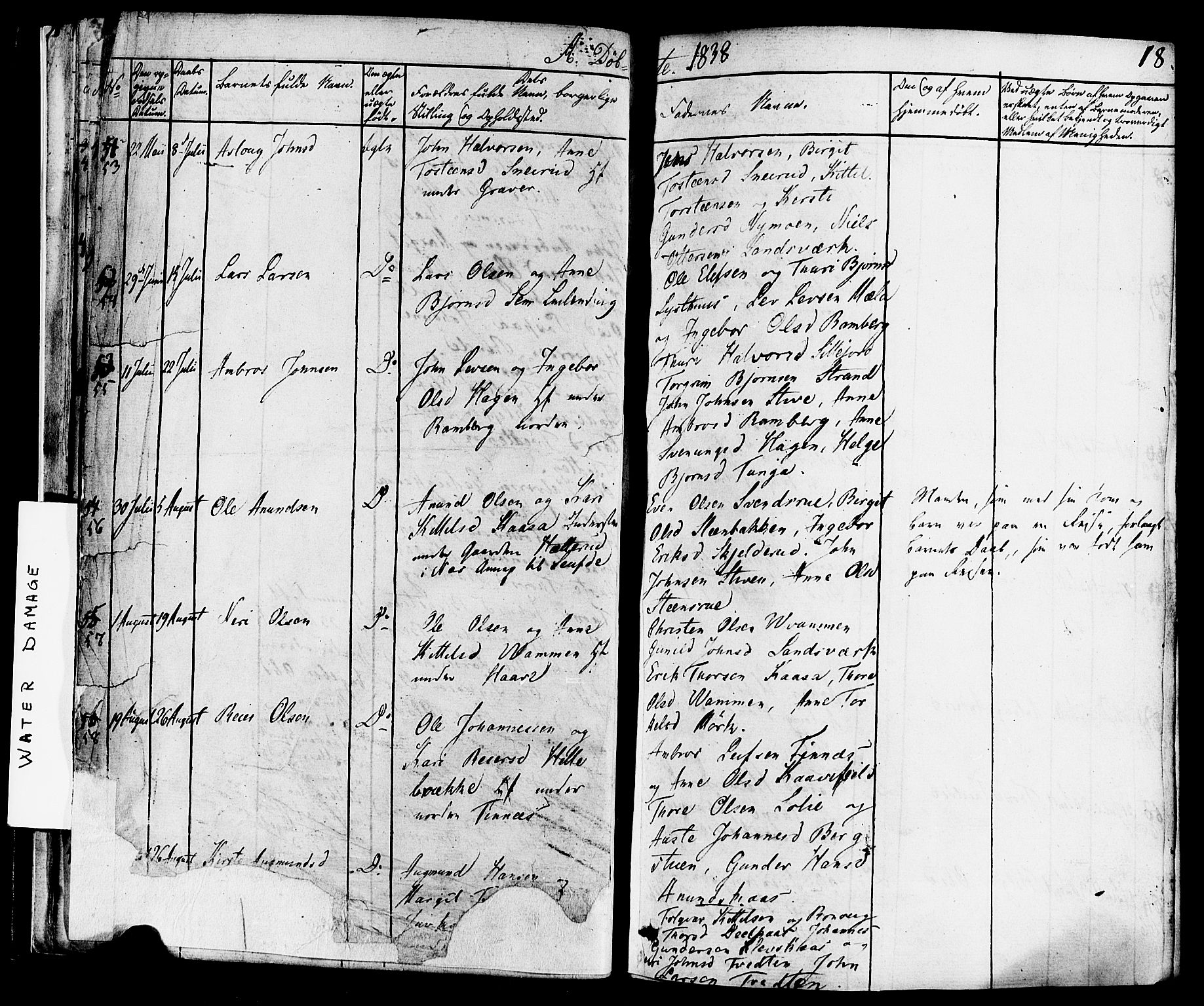 Heddal kirkebøker, AV/SAKO-A-268/F/Fa/L0006: Parish register (official) no. I 6, 1837-1854, p. 18