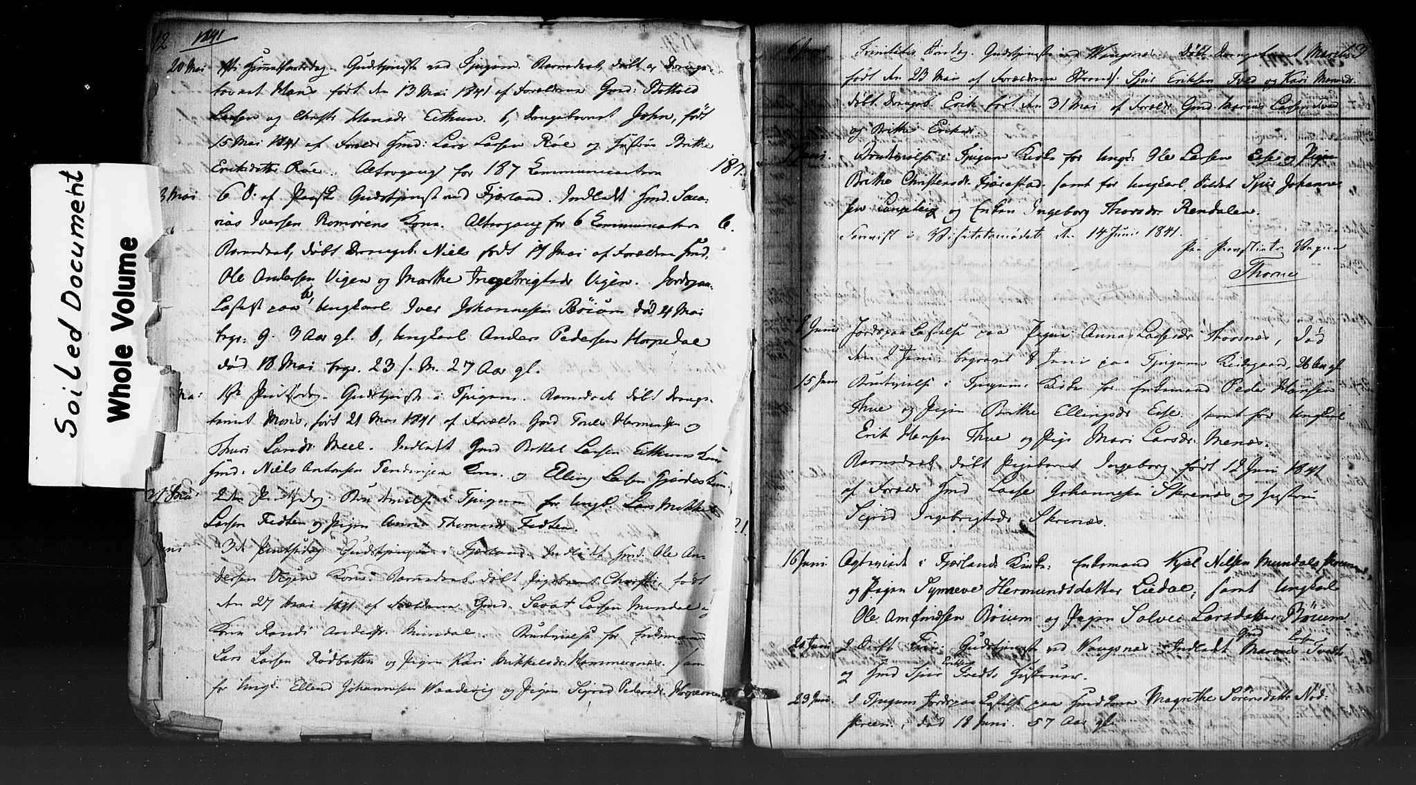 Leikanger sokneprestembete, AV/SAB-A-81001: Curate's parish register no. A 2, 1840-1847, p. 12-13