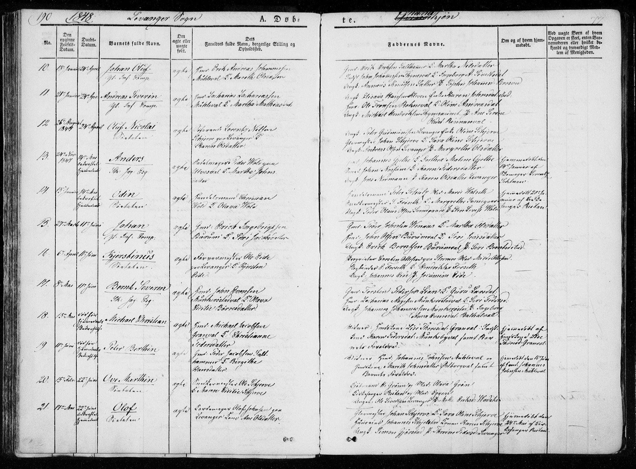 Ministerialprotokoller, klokkerbøker og fødselsregistre - Nord-Trøndelag, SAT/A-1458/720/L0183: Parish register (official) no. 720A01, 1836-1855, p. 77