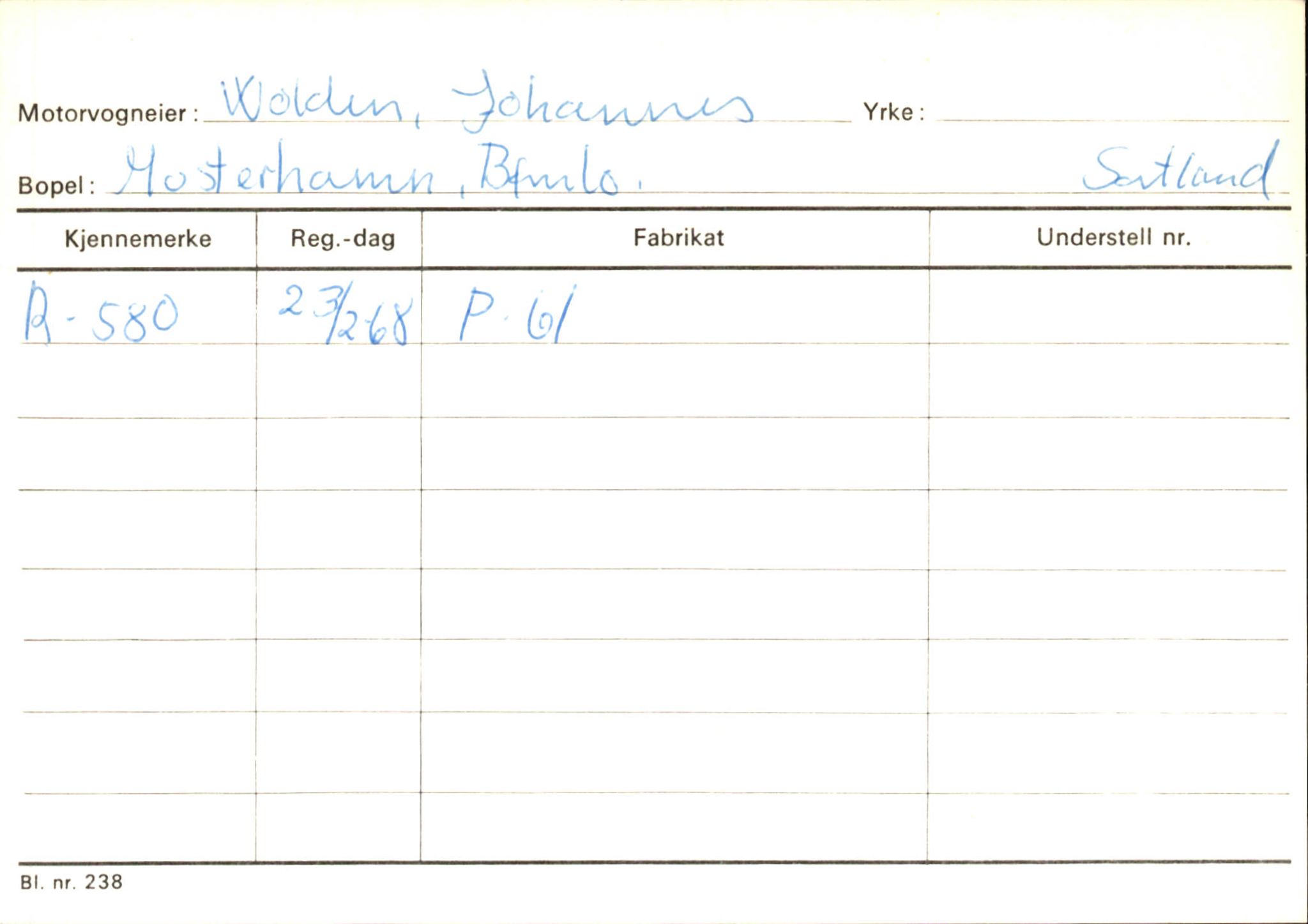 Statens vegvesen, Hordaland vegkontor, AV/SAB-A-5201/2/Ha/L0061: R-eierkort W-Ø, 1920-1971, p. 26