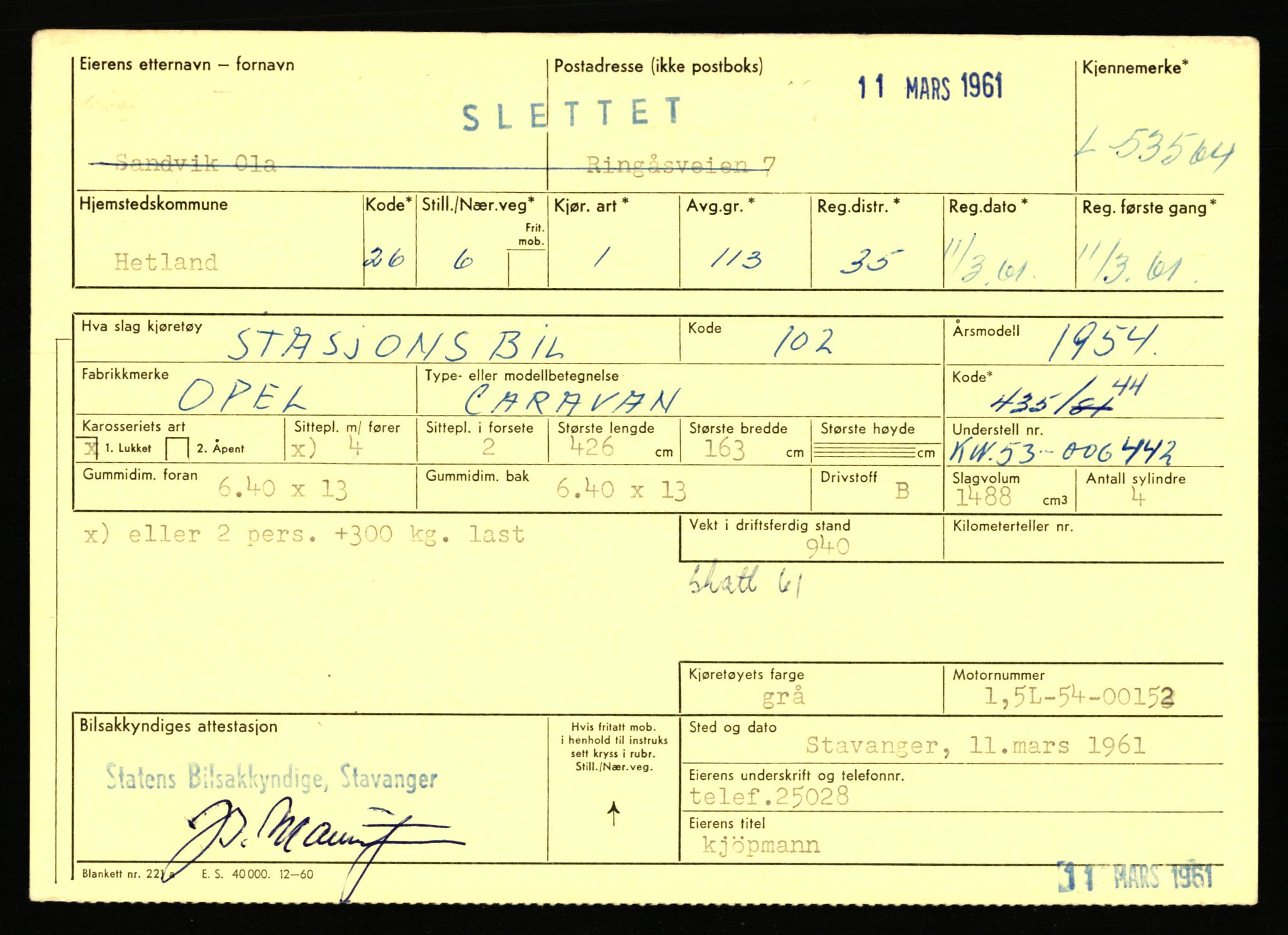 Stavanger trafikkstasjon, AV/SAST-A-101942/0/F/L0053: L-52900 - L-54199, 1930-1971, p. 1653