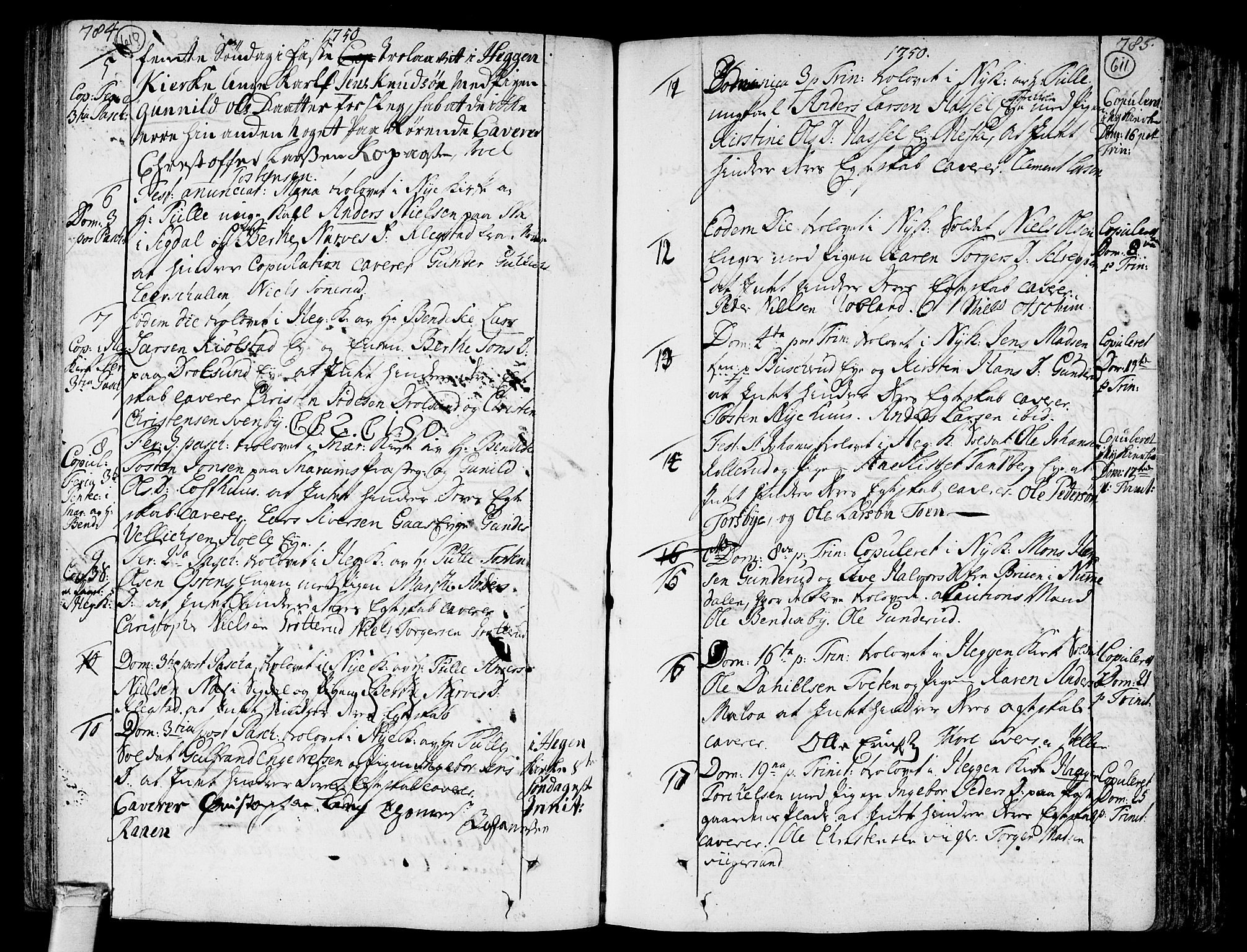 Modum kirkebøker, AV/SAKO-A-234/F/Fa/L0002: Parish register (official) no. 2, 1741-1782, p. 610-611