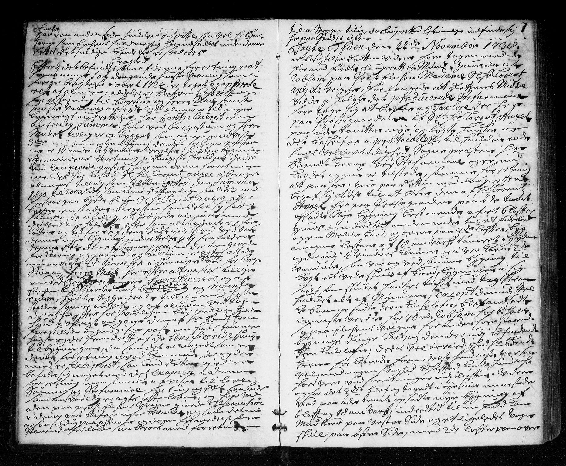 Lier, Røyken og Hurum sorenskriveri, AV/SAKO-A-89/F/Fa/L0049: Tingbok, 1738-1741, p. 7
