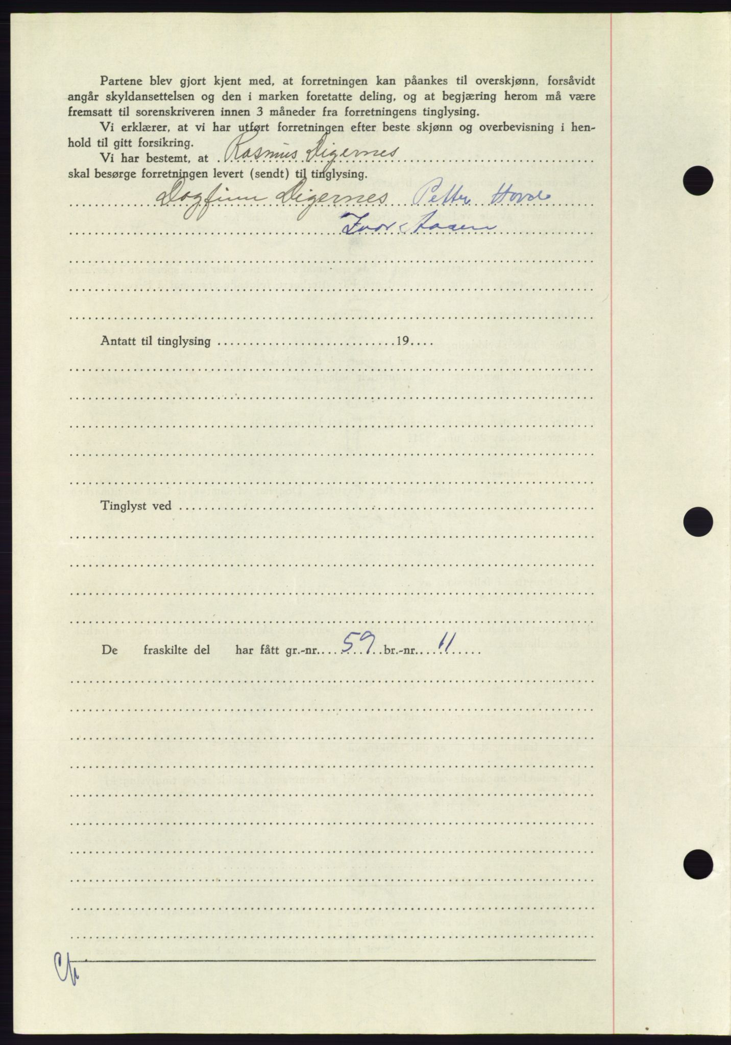 Søre Sunnmøre sorenskriveri, AV/SAT-A-4122/1/2/2C/L0094: Mortgage book no. 20A, 1953-1953, Diary no: : 278/1953