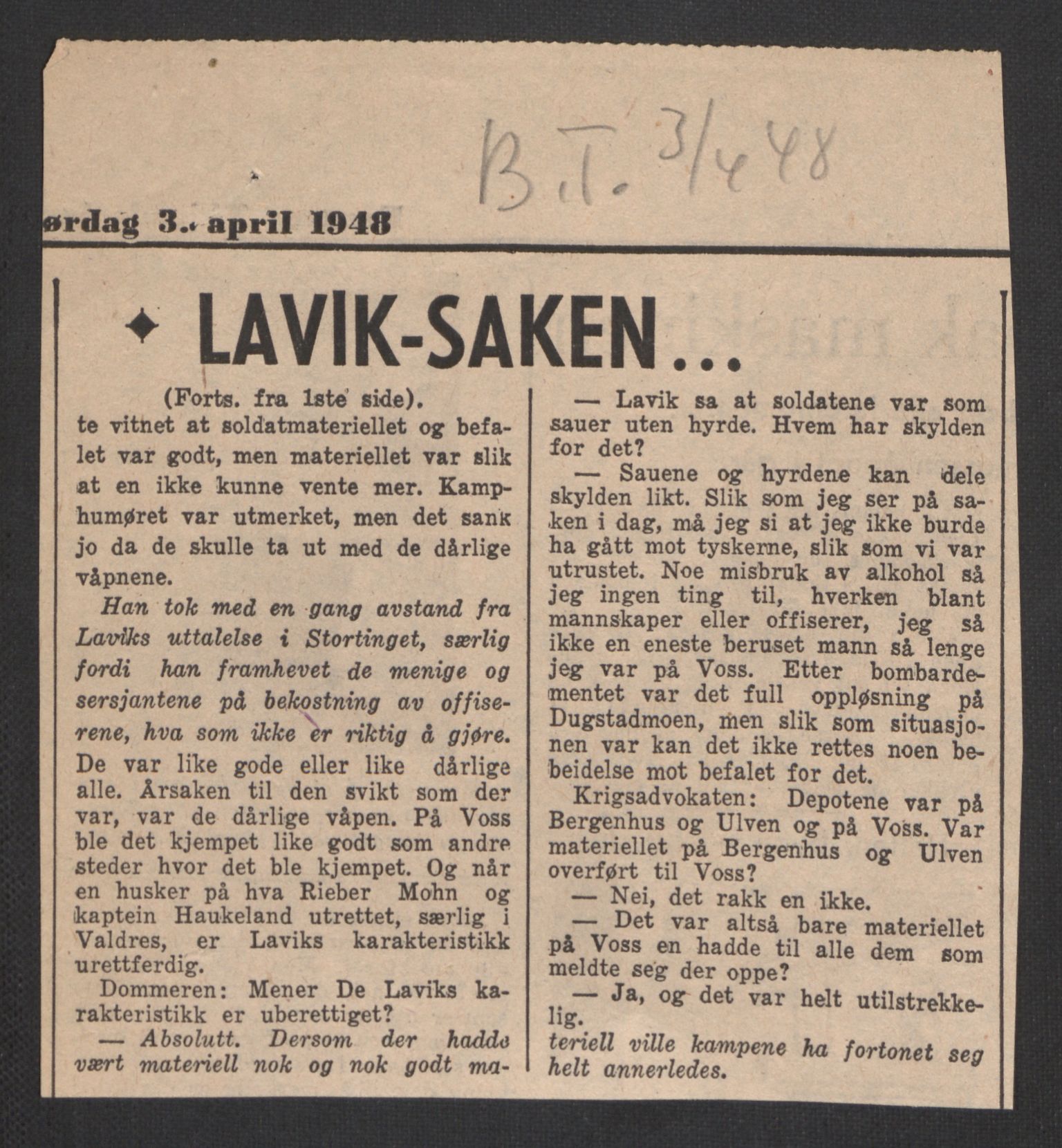 Forsvaret, Forsvarets krigshistoriske avdeling, AV/RA-RAFA-2017/Y/Yb/L0101: II-C-11-402  -  4. Divisjon., 1946-1948, p. 1026