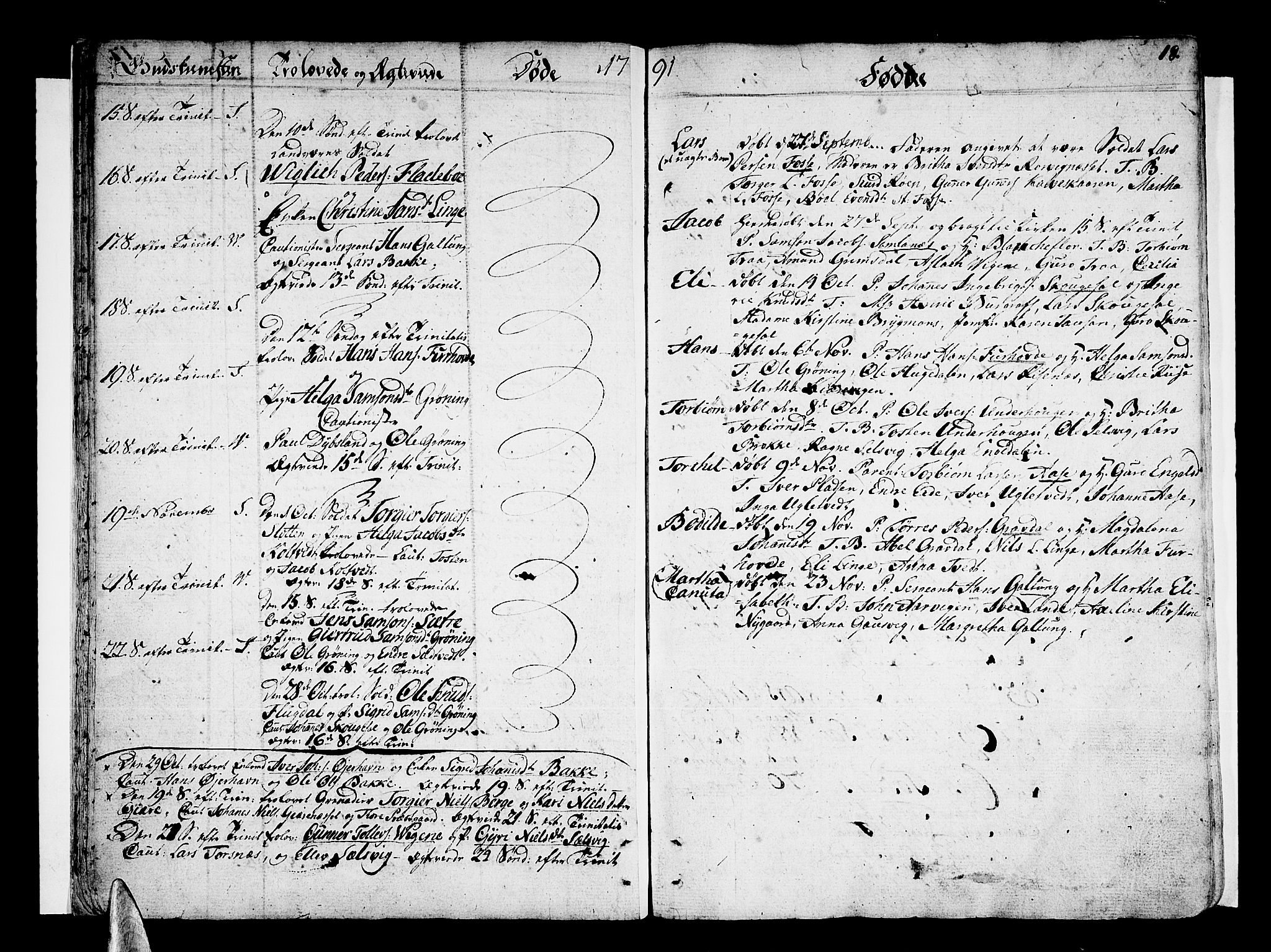 Strandebarm sokneprestembete, SAB/A-78401/H/Haa: Parish register (official) no. A 4, 1788-1817, p. 18