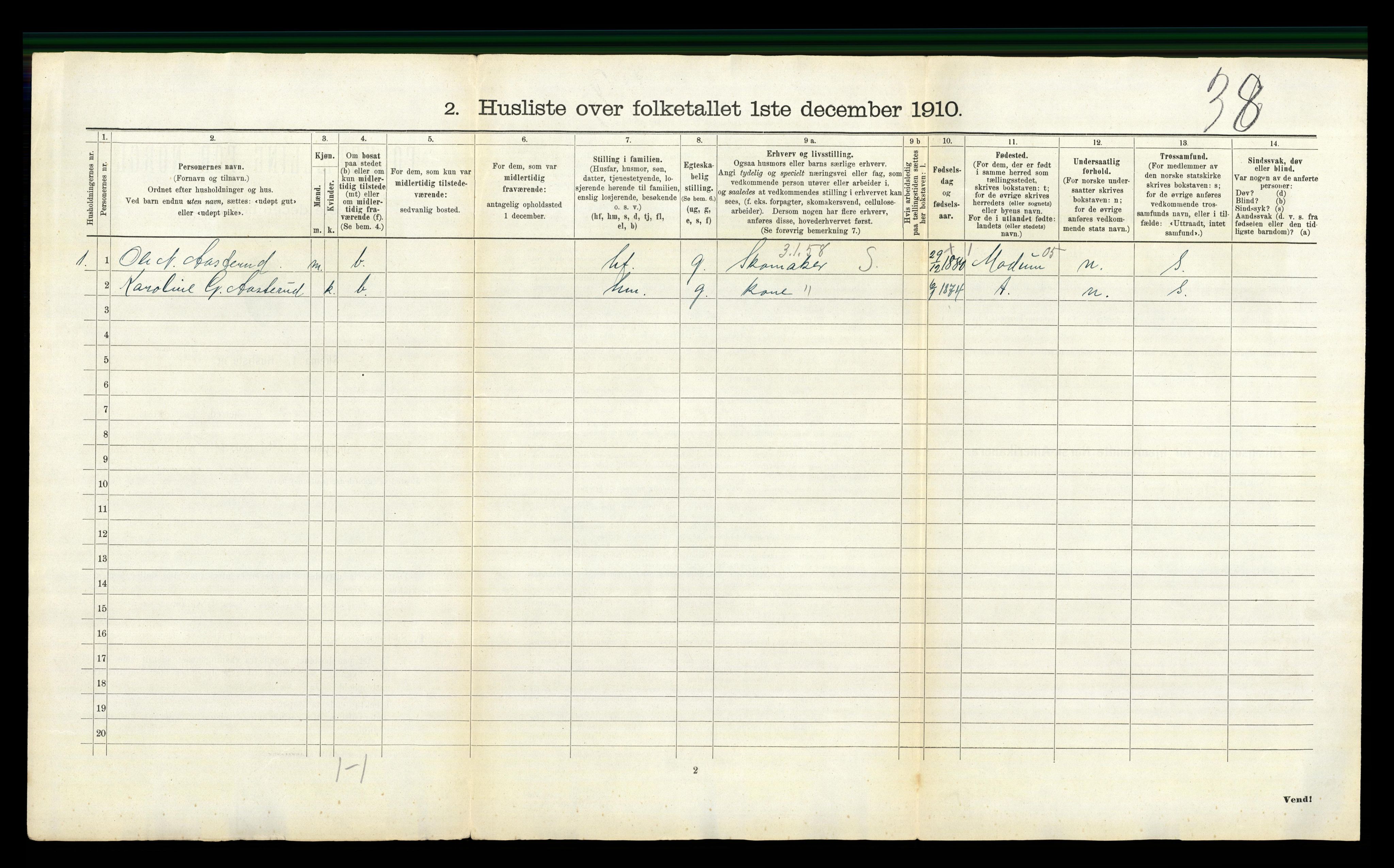 RA, 1910 census for Sigdal, 1910, p. 63