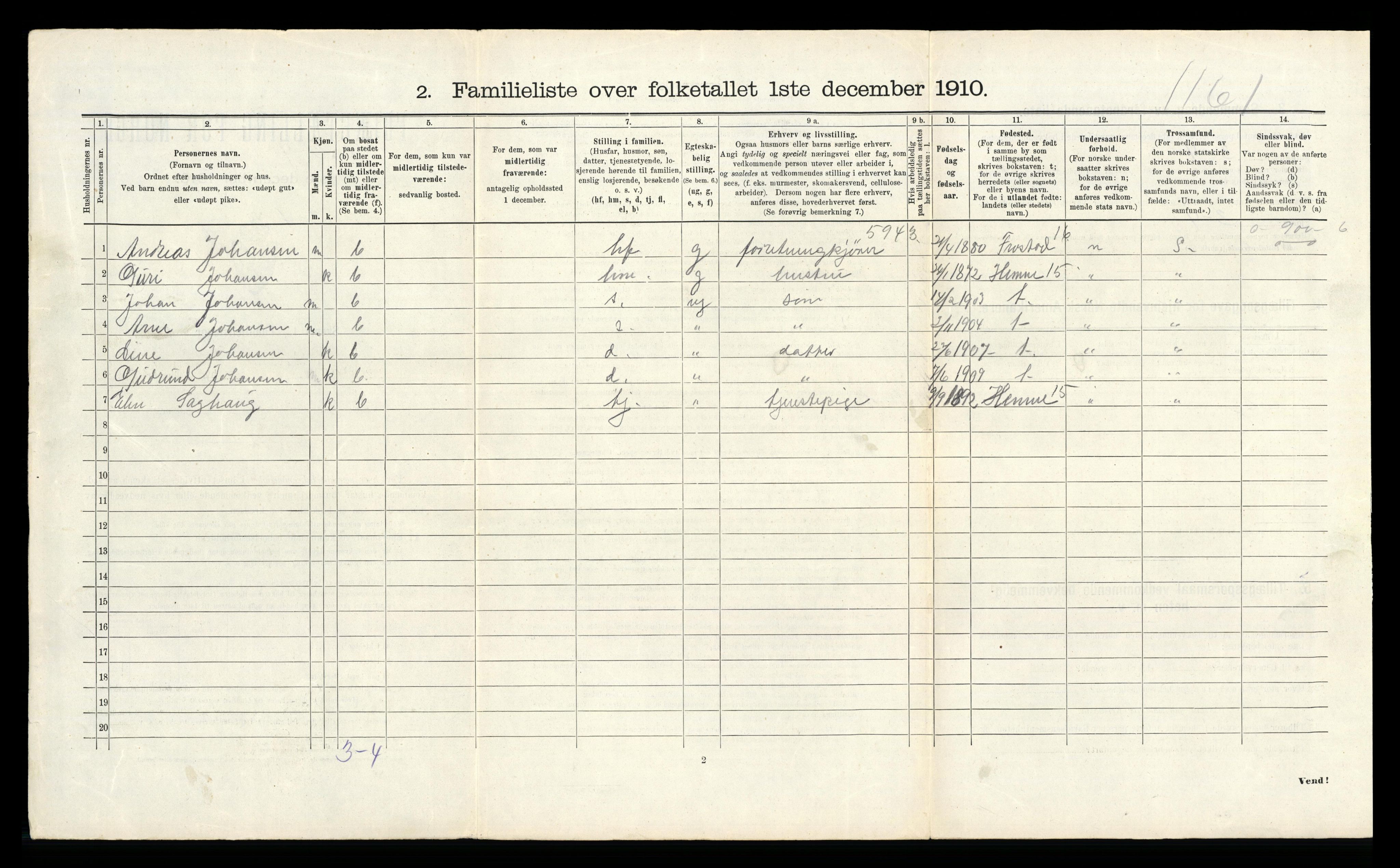 RA, 1910 census for Trondheim, 1910, p. 22416