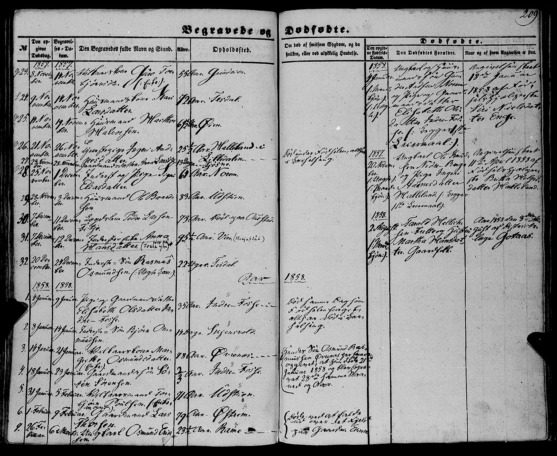 Etne sokneprestembete, AV/SAB-A-75001/H/Haa: Parish register (official) no. A 8, 1848-1862, p. 209