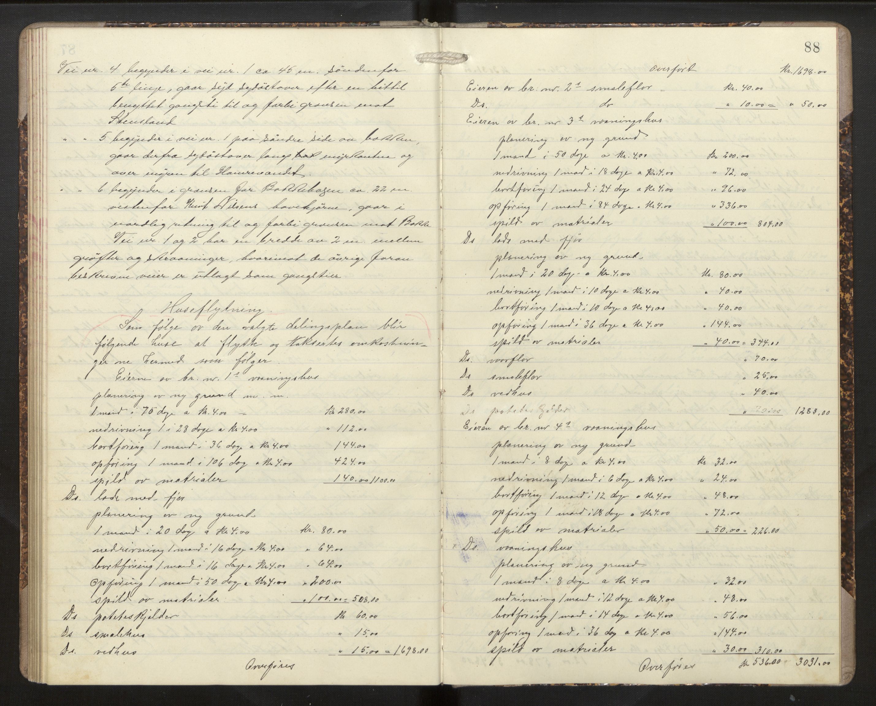 Hordaland jordskiftedøme - II Ytre Nordhordland jordskiftedistrikt, AV/SAB-A-6901/A/Aa/L0013: Forhandlingsprotokoll, 1914-1915, p. 87b-88a