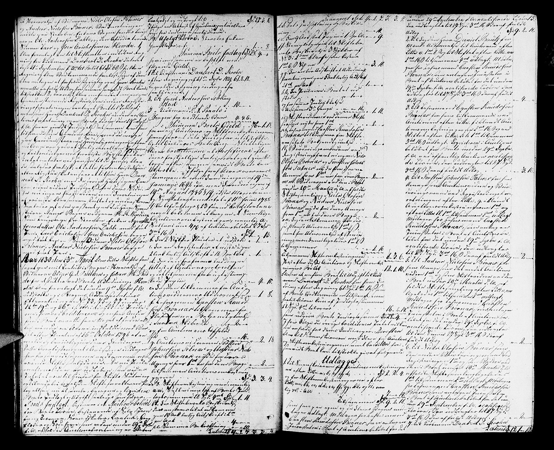 Nordhordland sorenskrivar, AV/SAB-A-2901/1/H/Ha/L0018: Skifteprotokollar Nordhordland , 1830-1833, p. 12b-13a