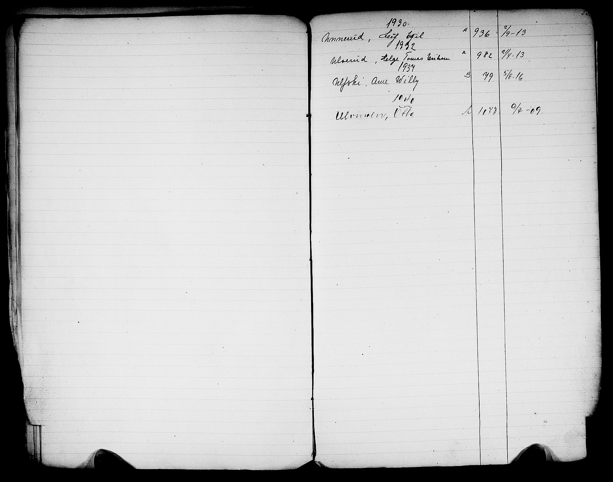 Drøbak mønstringskontor, SAO/A-10569f/F/Fa/L0002: Register over hovedrulle, 1860-1948, p. 52