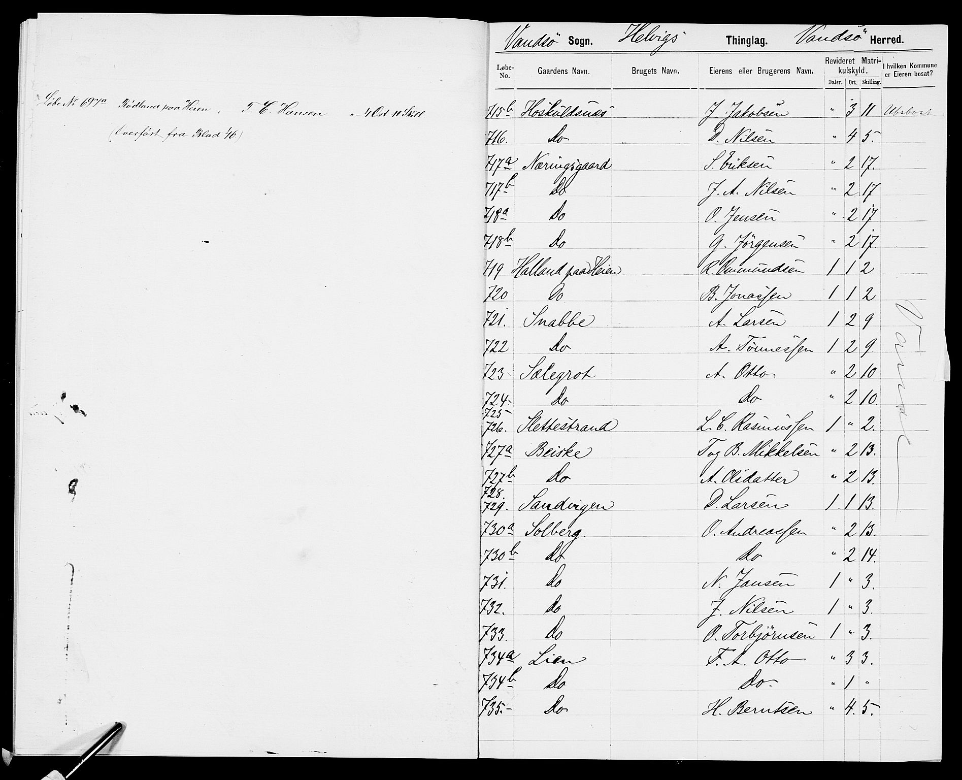 SAK, 1875 census for 1041L Vanse/Vanse og Farsund, 1875, p. 50