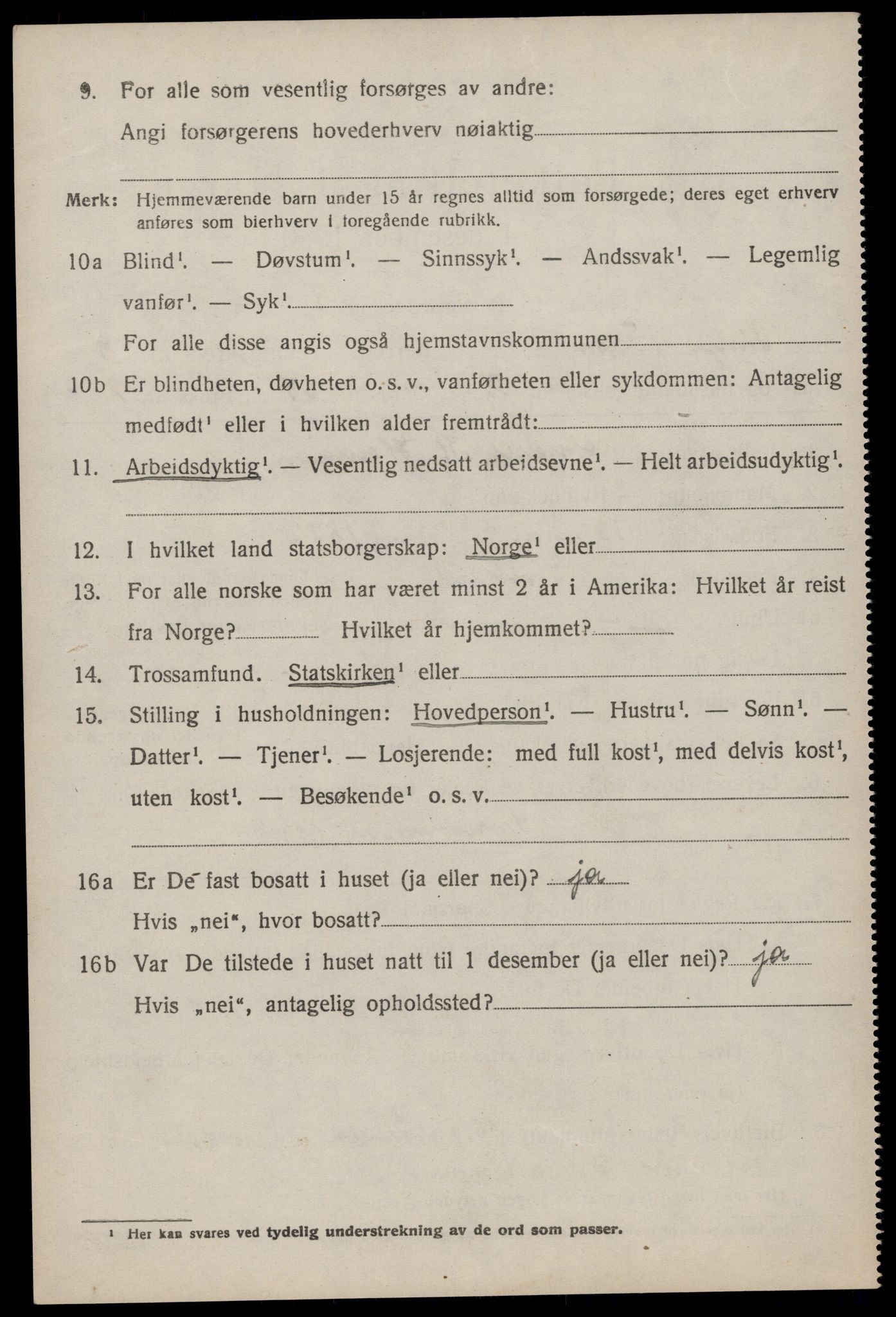 SAKO, 1920 census for Vinje, 1920, p. 2656