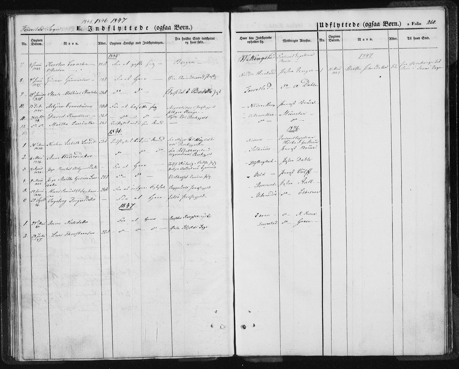 Torvastad sokneprestkontor, AV/SAST-A -101857/H/Ha/Haa/L0005: Parish register (official) no. A 5, 1836-1847, p. 260