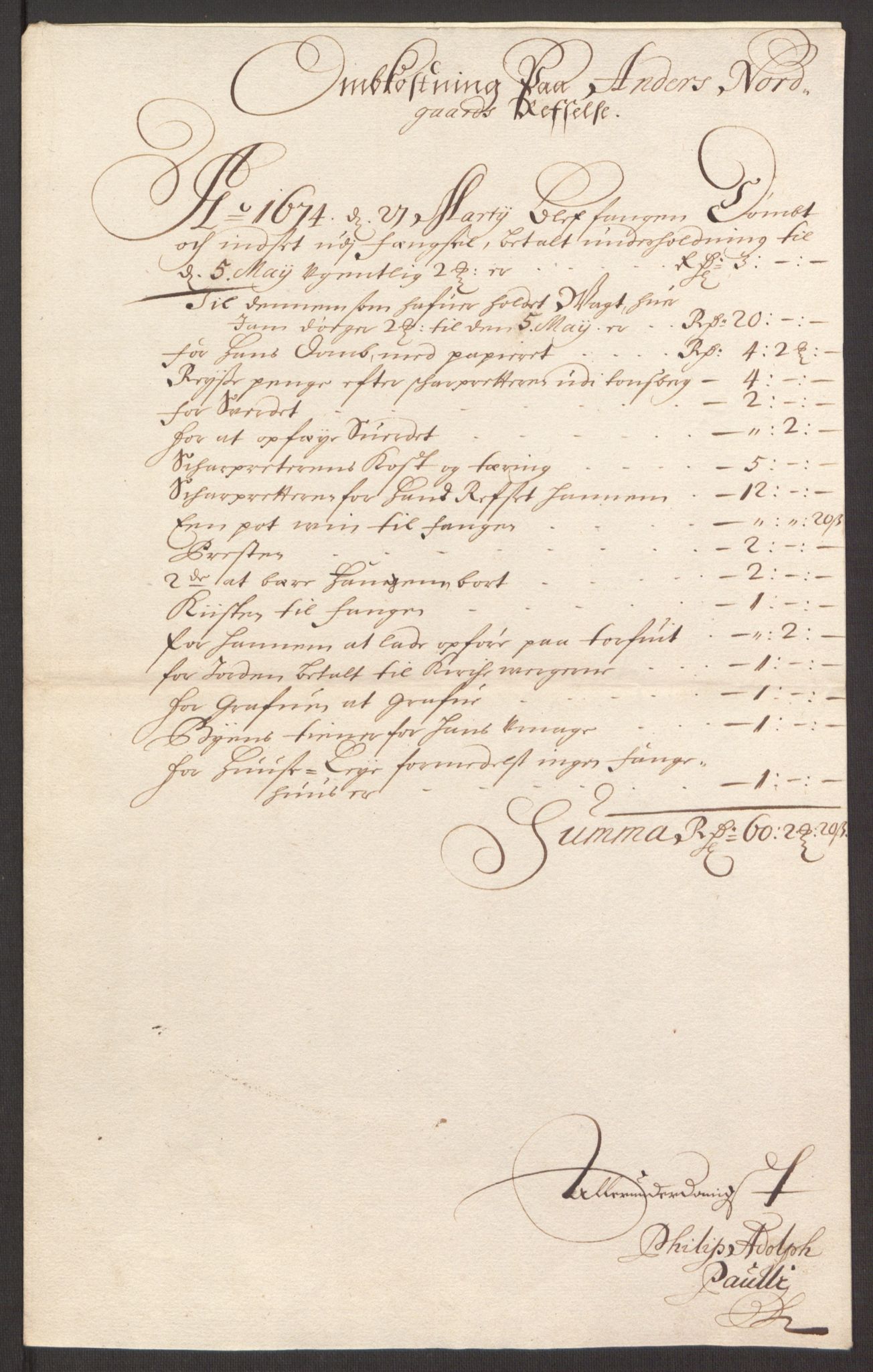 Rentekammeret inntil 1814, Reviderte regnskaper, Fogderegnskap, AV/RA-EA-4092/R35/L2062: Fogderegnskap Øvre og Nedre Telemark, 1674, p. 391