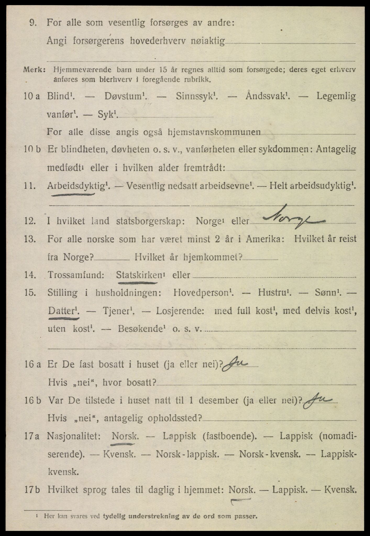 SAT, 1920 census for Otterøy, 1920, p. 2934