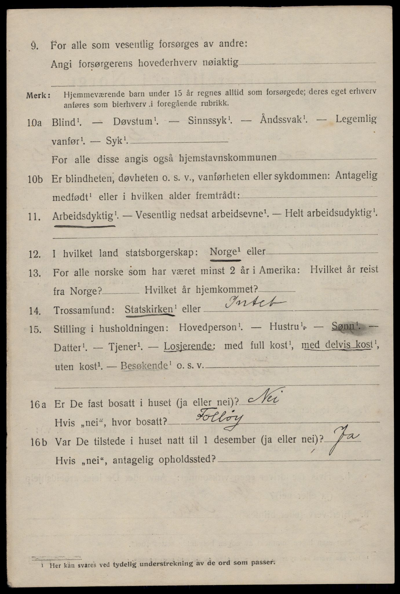 SAST, 1920 census for Stavanger, 1920, p. 77779