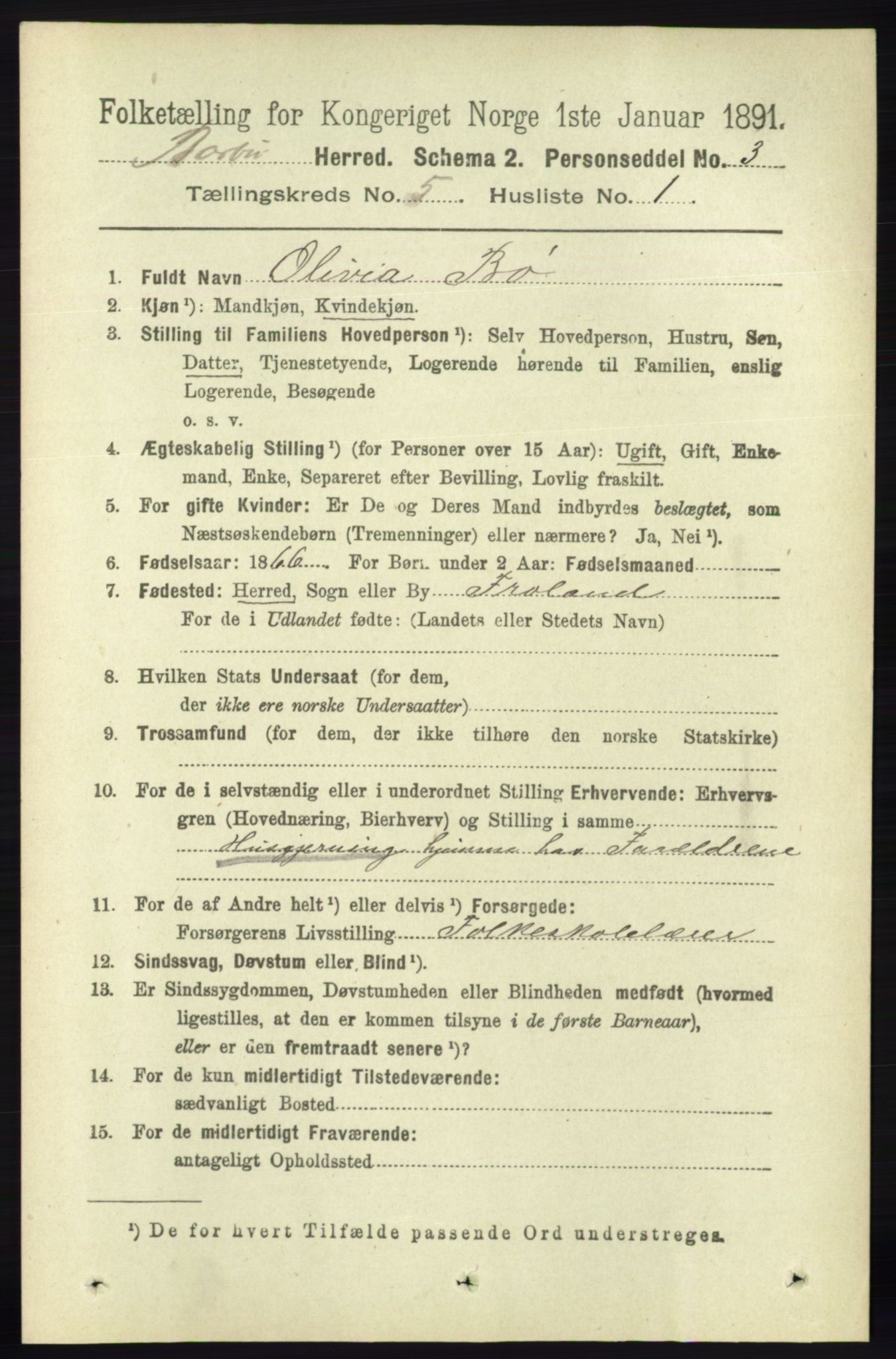 RA, 1891 census for 0990 Barbu, 1891, p. 3547