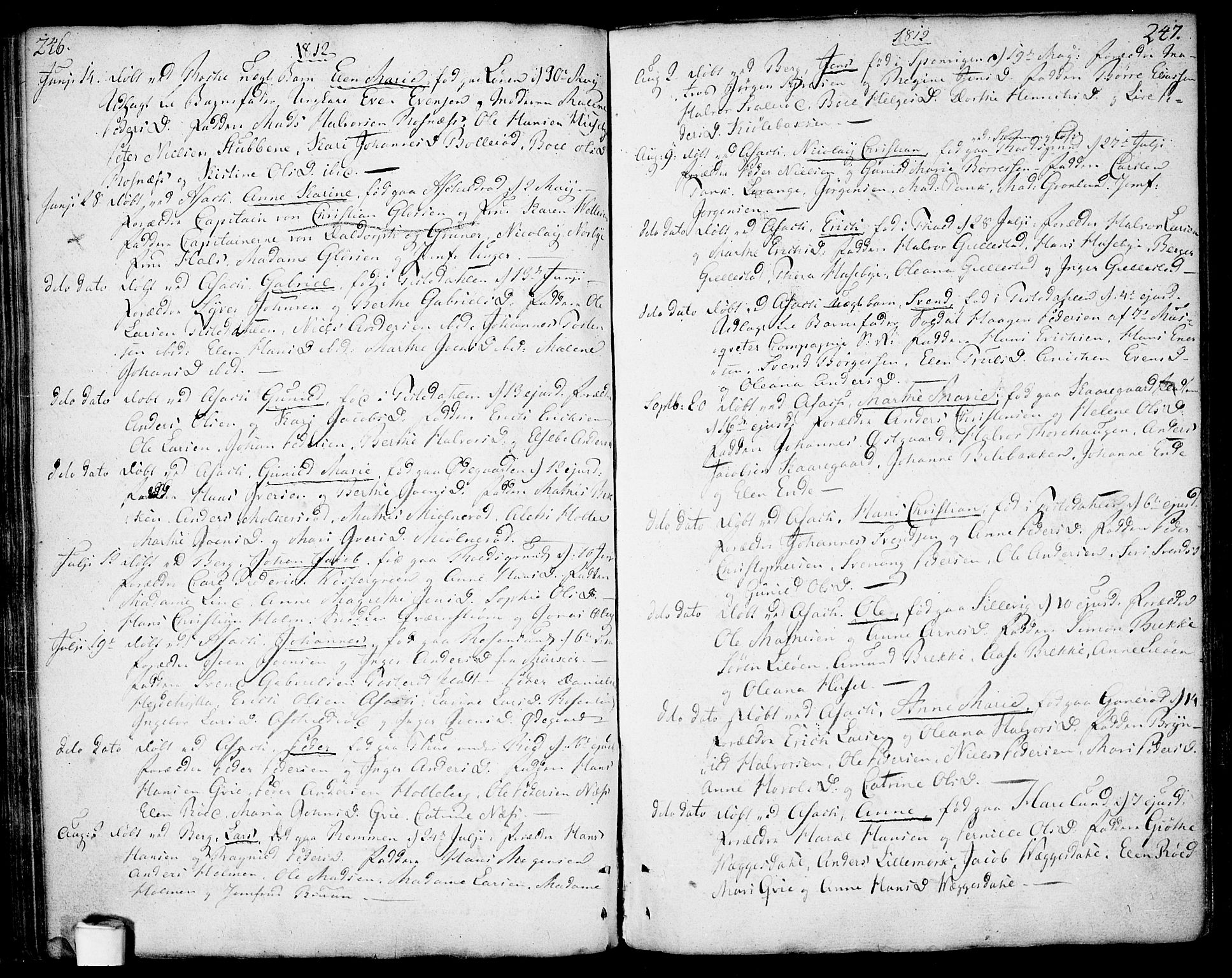 Berg prestekontor Kirkebøker, AV/SAO-A-10902/F/Fa/L0001: Parish register (official) no. I 1, 1770-1814, p. 246-247